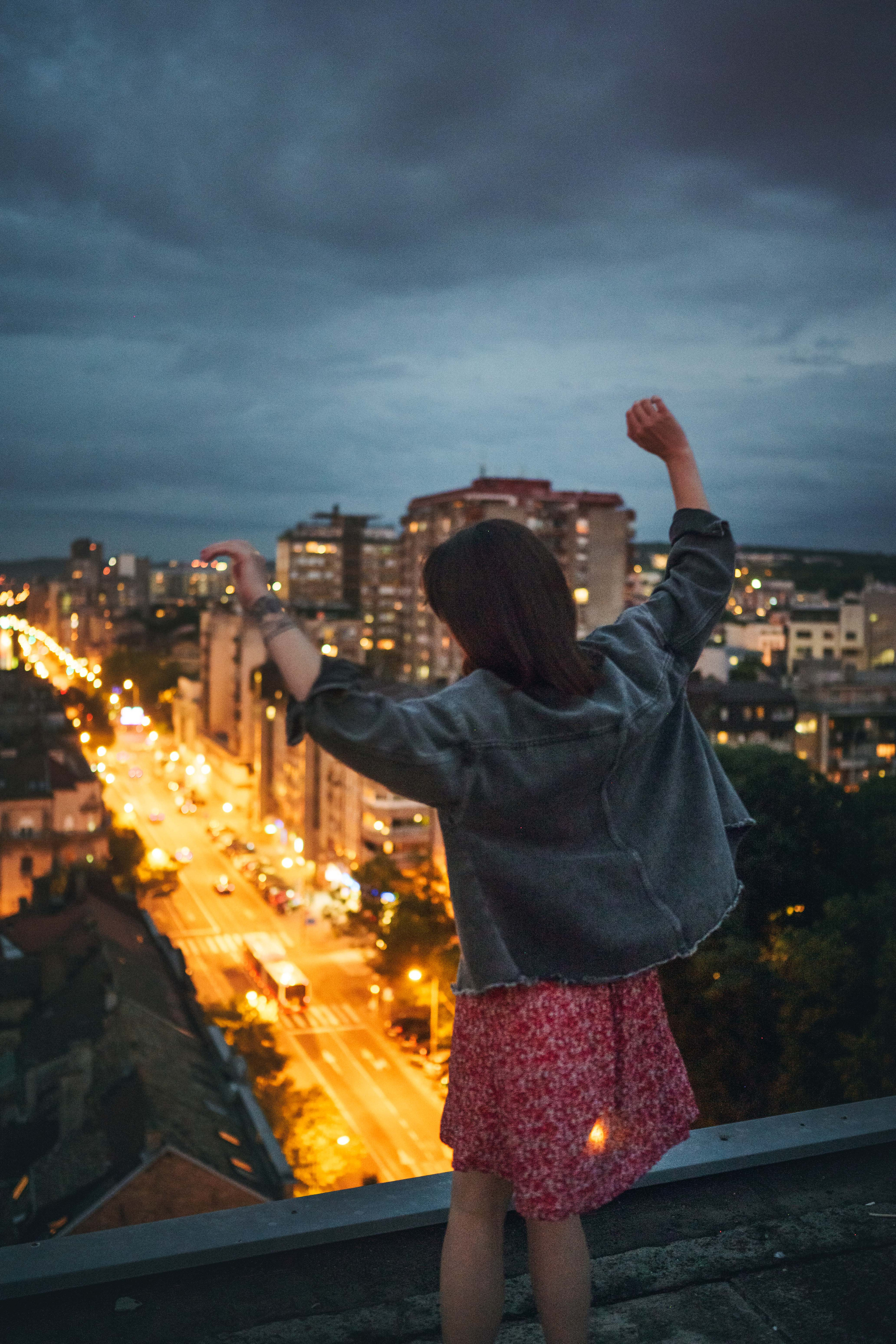Женский портрет на крыше. Фотограф в Белграде Чугреева Елена