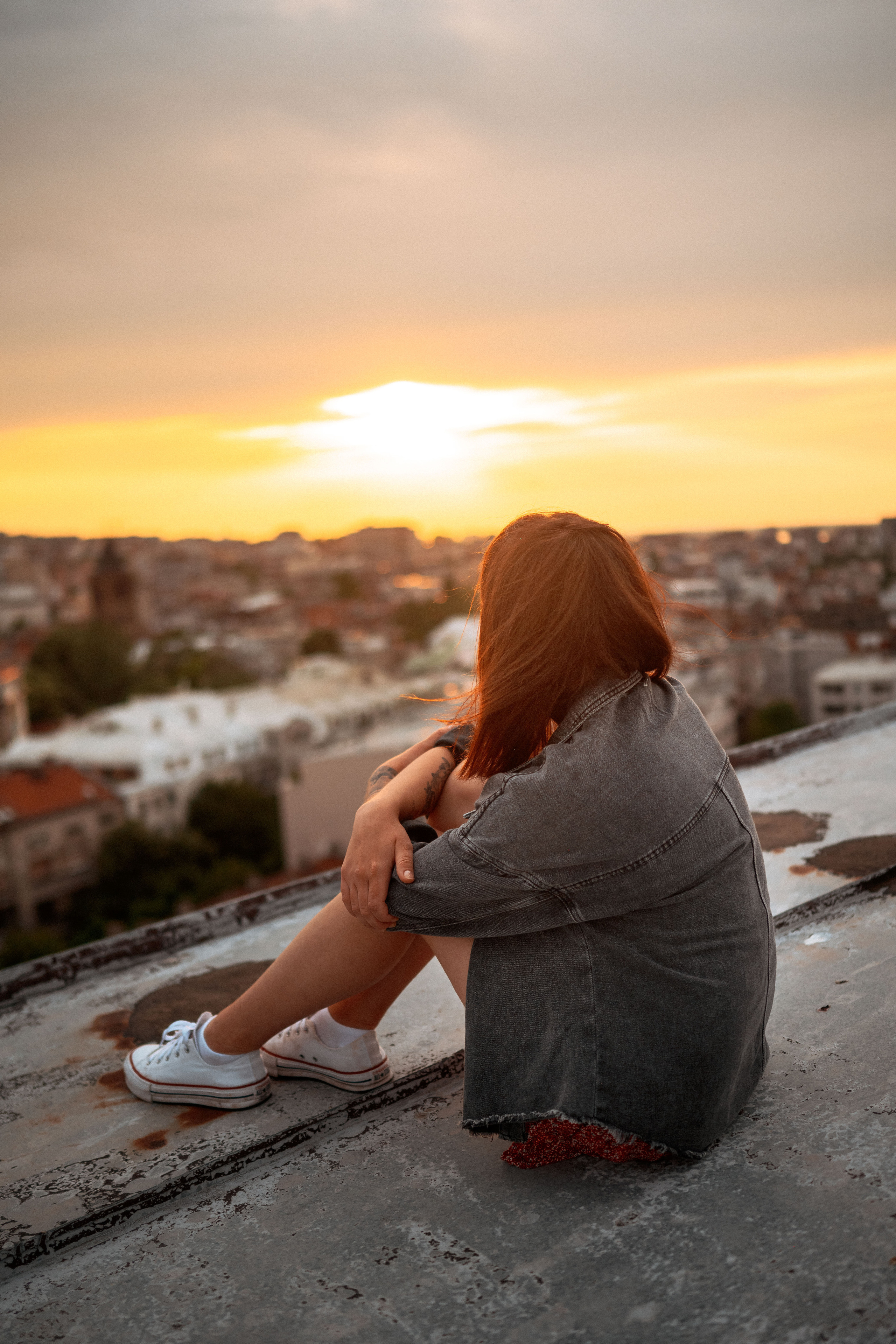 Женский портрет на крыше. Фотограф в Белграде Чугреева Елена