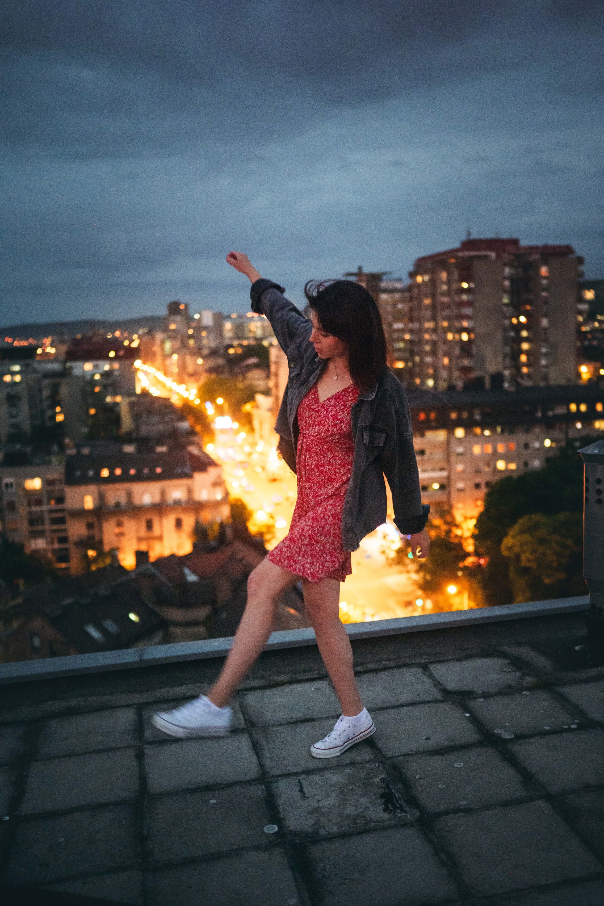 Женский портрет на крыше. Фотограф в Белграде Чугреева Елена