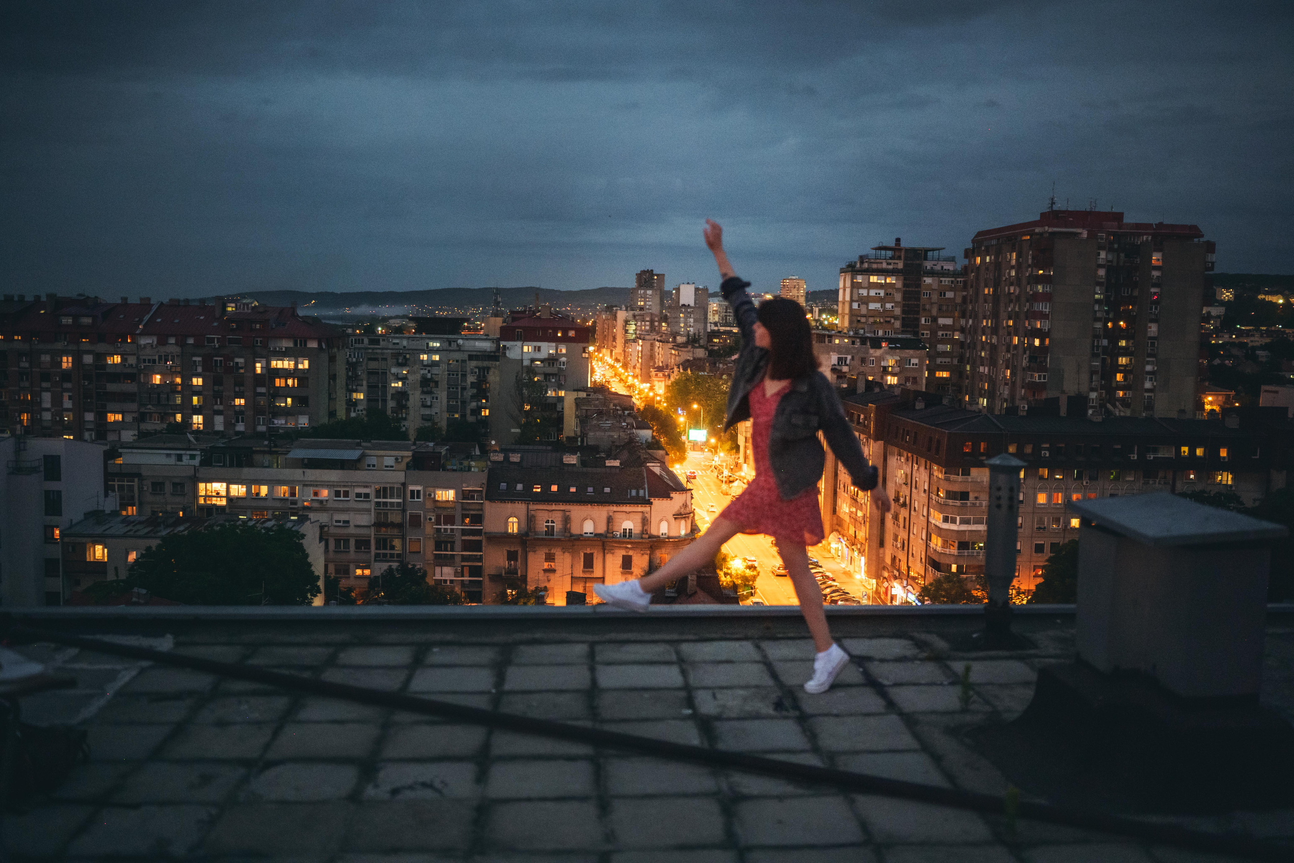 Женский портрет на крыше. Фотограф в Белграде Чугреева Елена