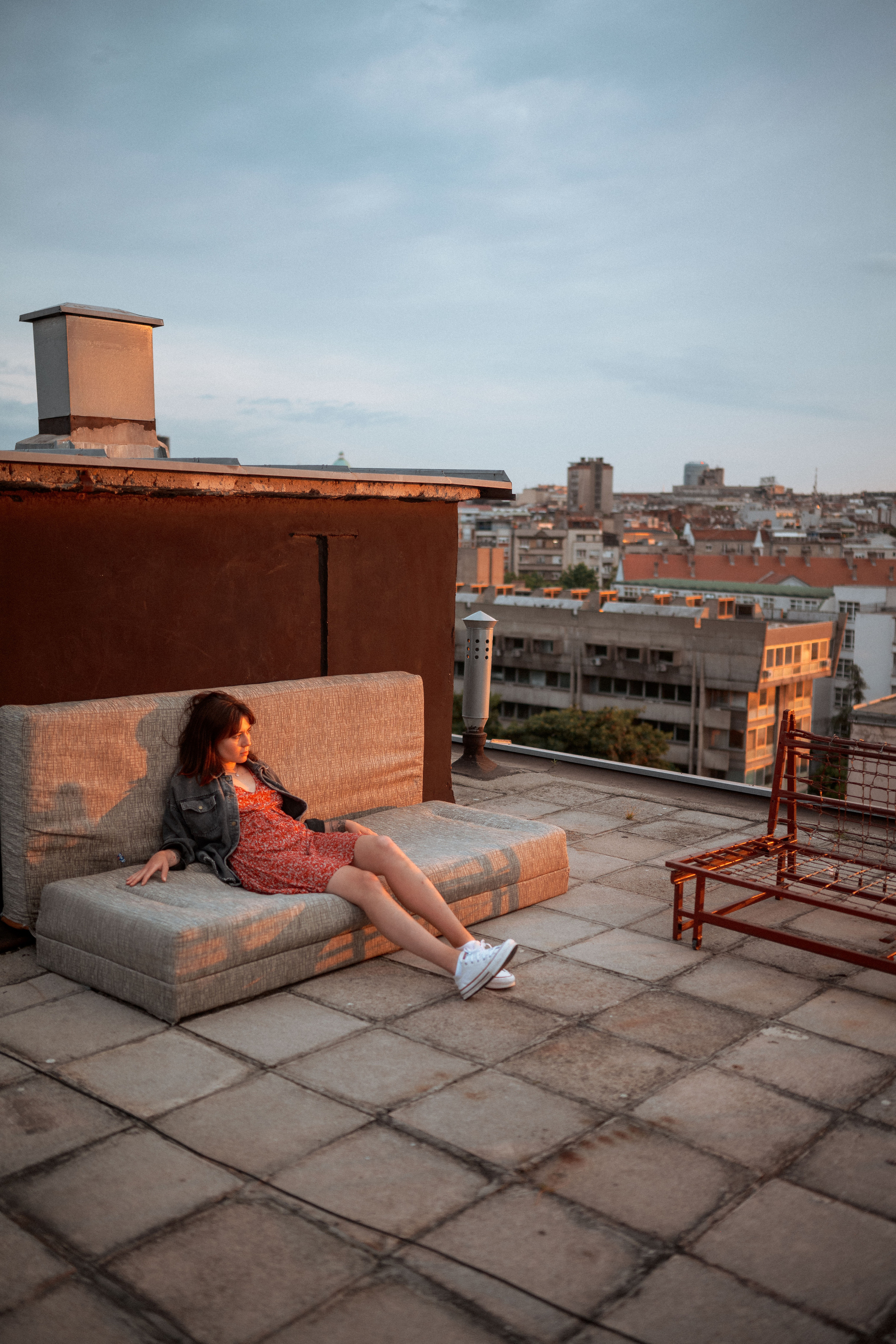 Женский портрет на крыше. Фотограф в Белграде Чугреева Елена