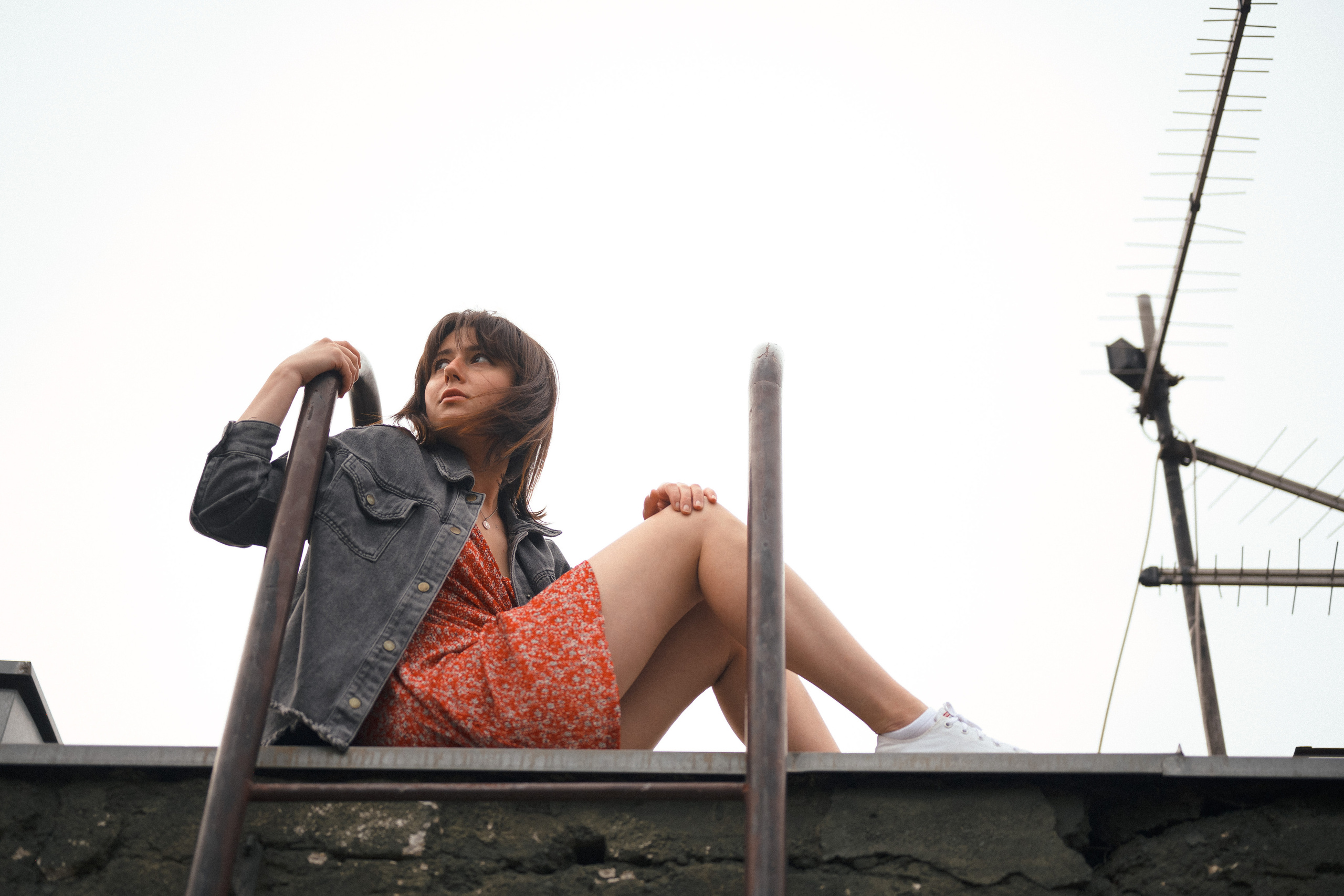 Женский портрет на крыше. Фотограф в Белграде Чугреева Елена