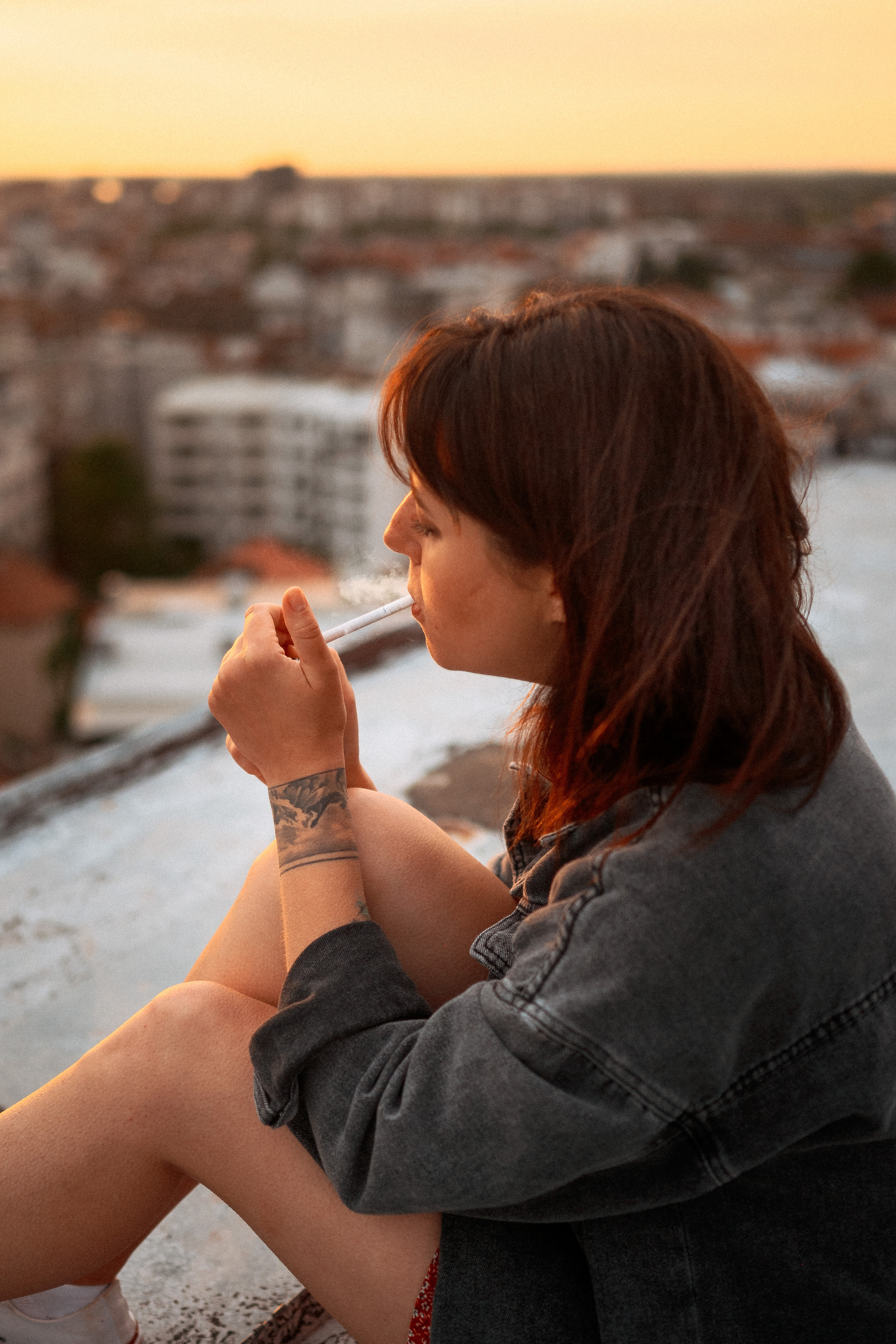 Женский портрет на крыше. Фотограф в Белграде Чугреева Елена