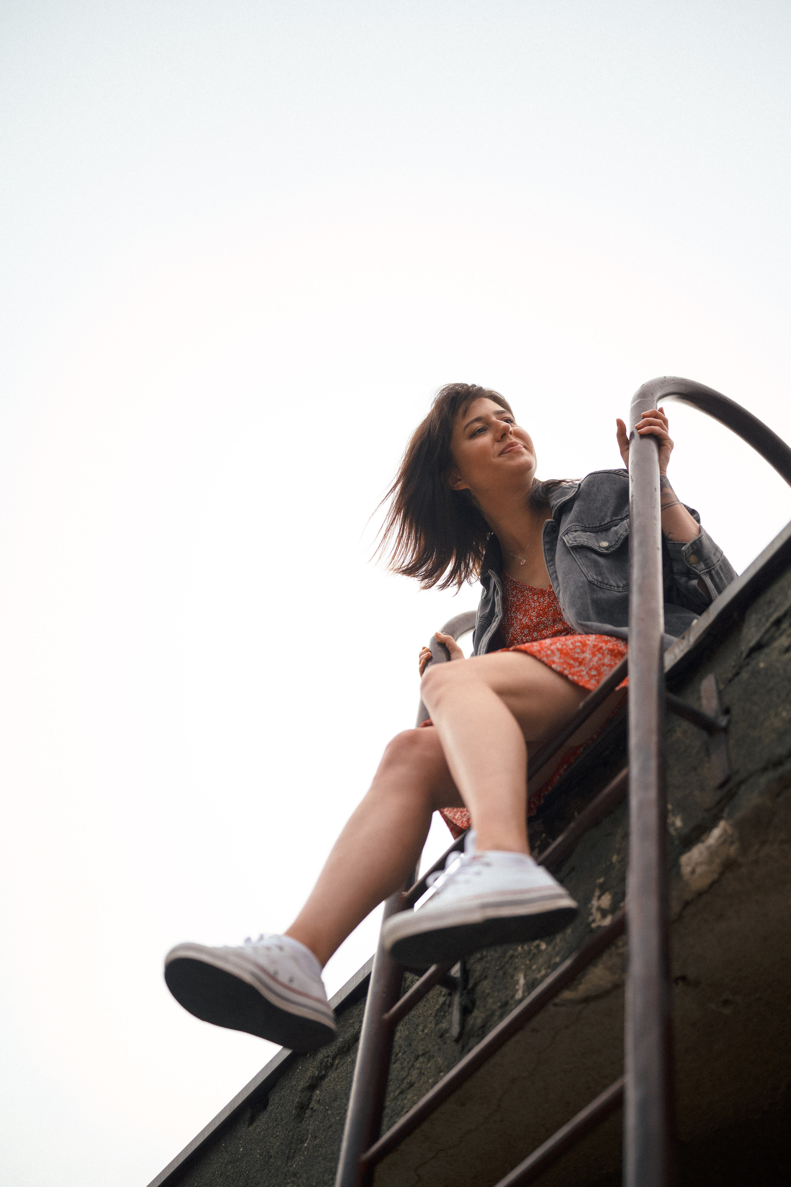 Женский портрет на крыше. Фотограф в Белграде Чугреева Елена