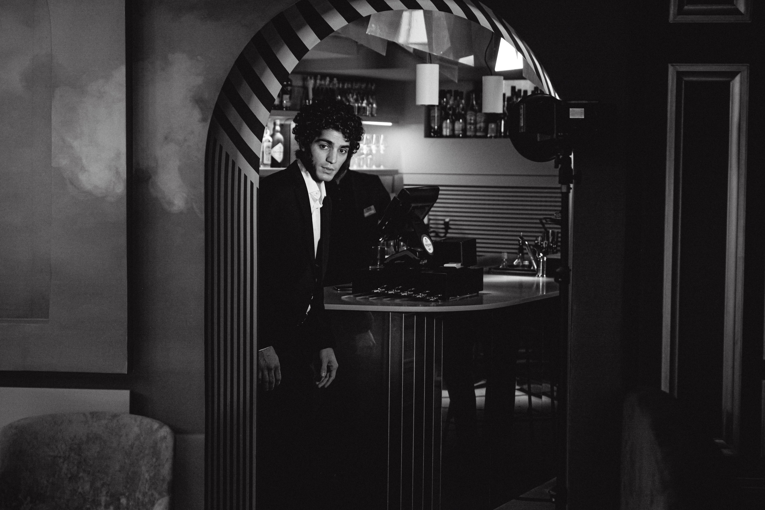 Пушкин в отеле «Оболенский». Съёмка ролика для конкурса. Портретный фотограф в Санкт-Петербурге Дмитриева Наталия