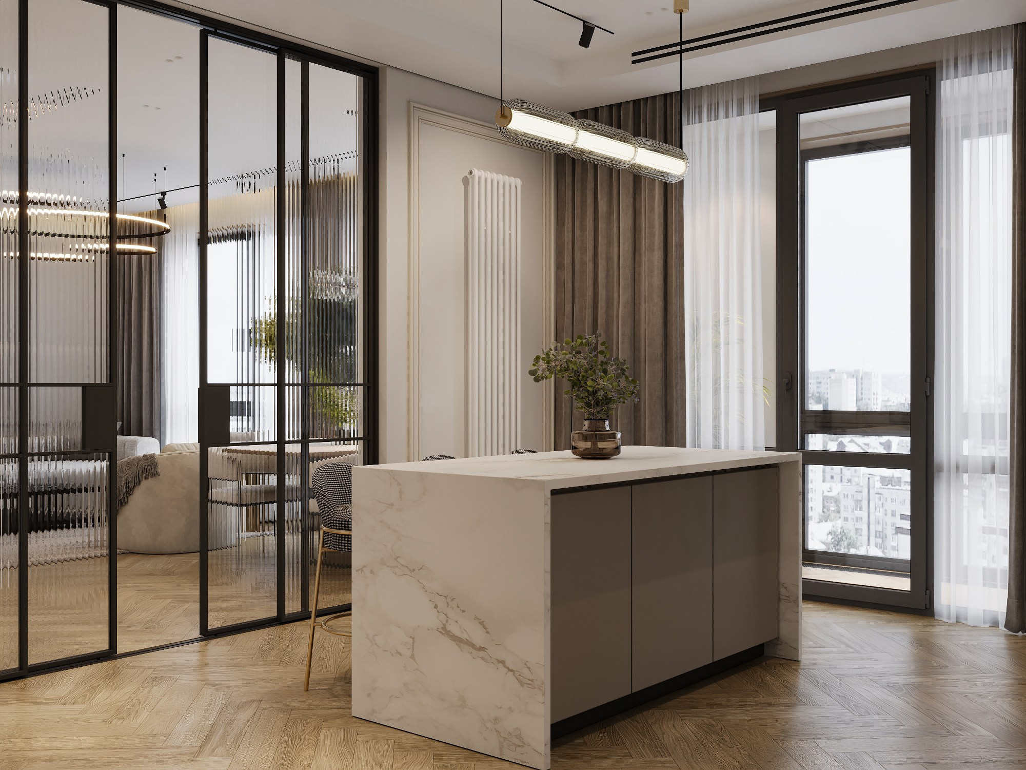 ЖК «RiverSide», 145 м². Room Design Studio