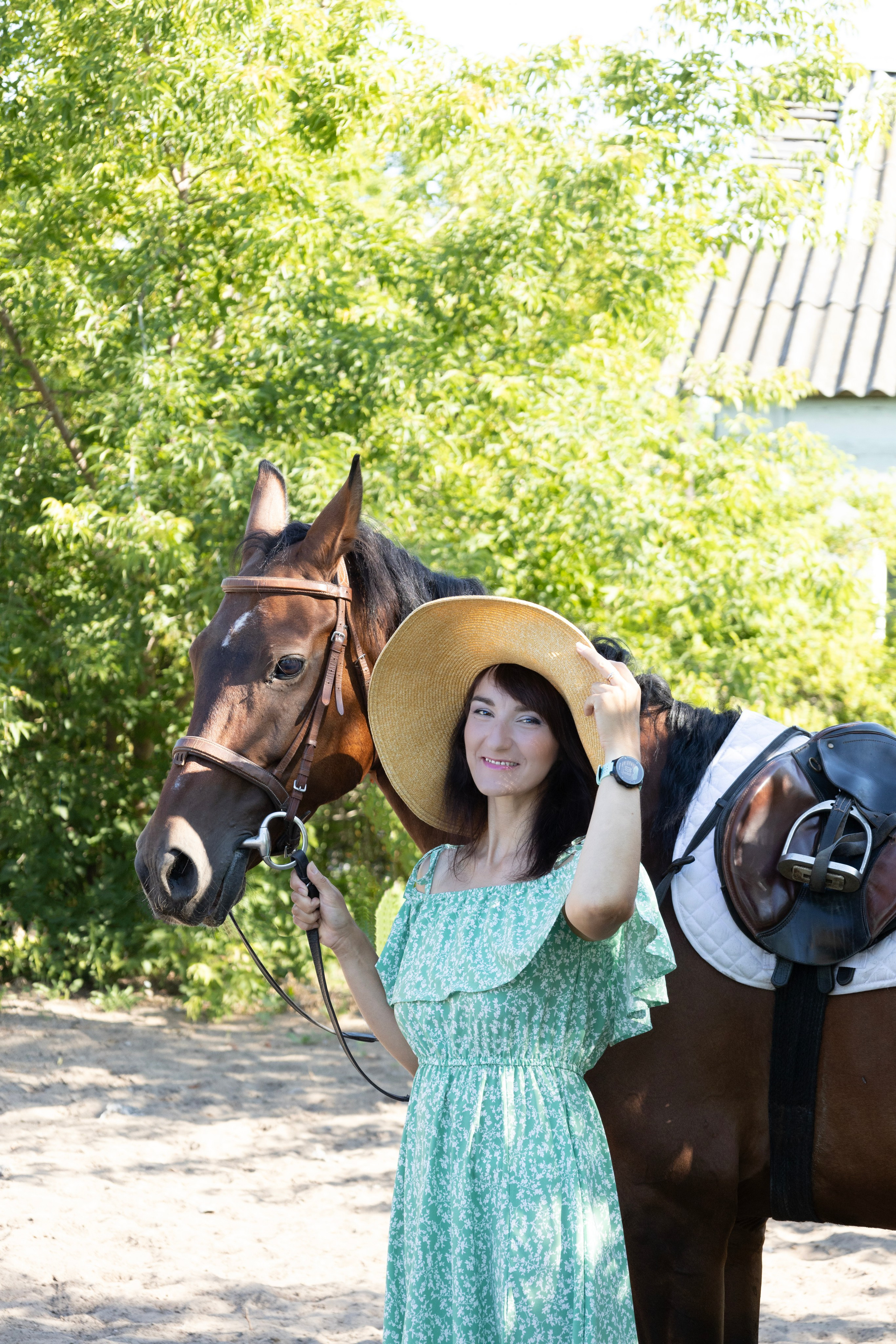 Наташа и лошадь Бони. Семейный и детский фотограф