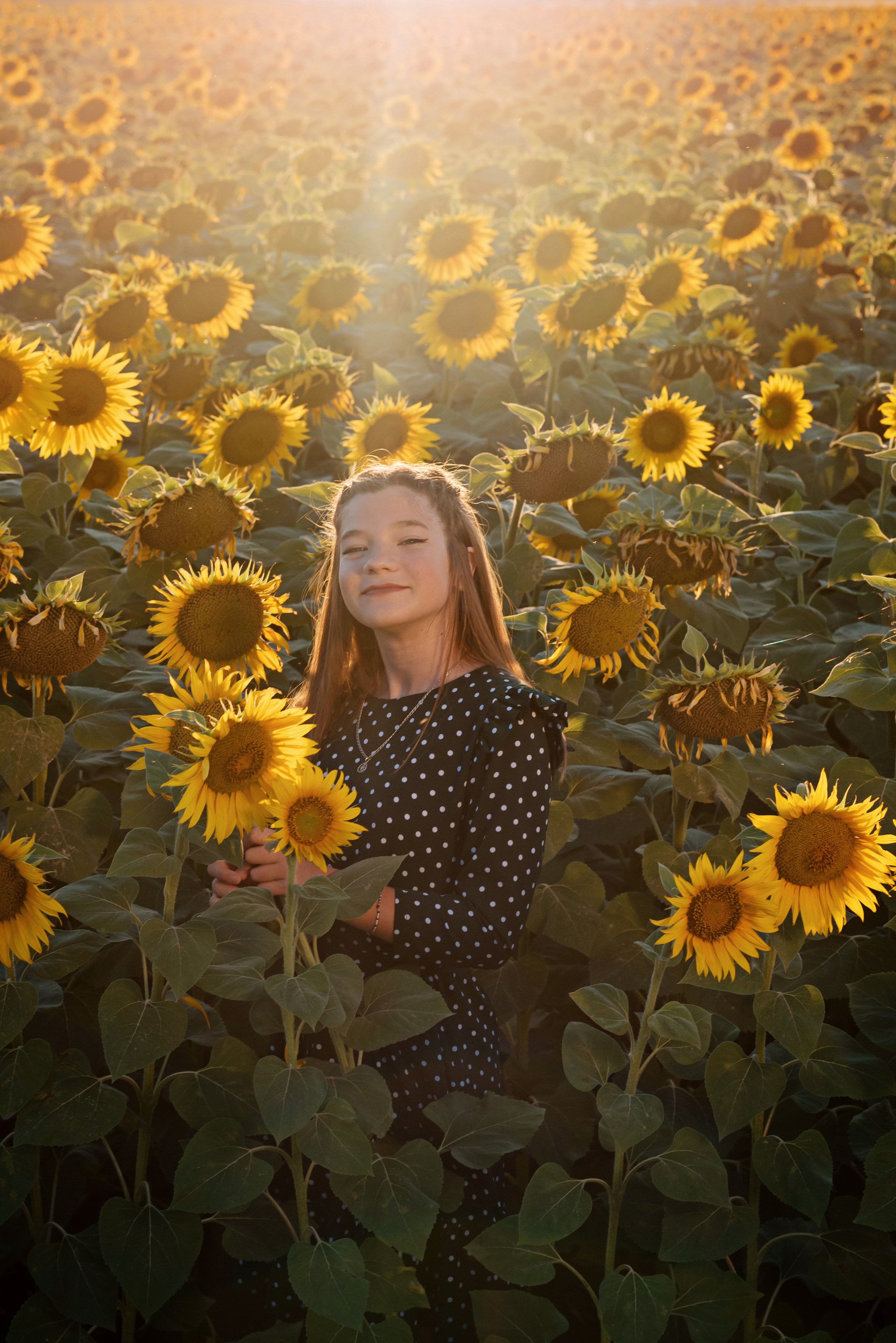 Яркие подсолнухи. Детский и семейный фотограф выпускной альбом Приморско-Ахтарск