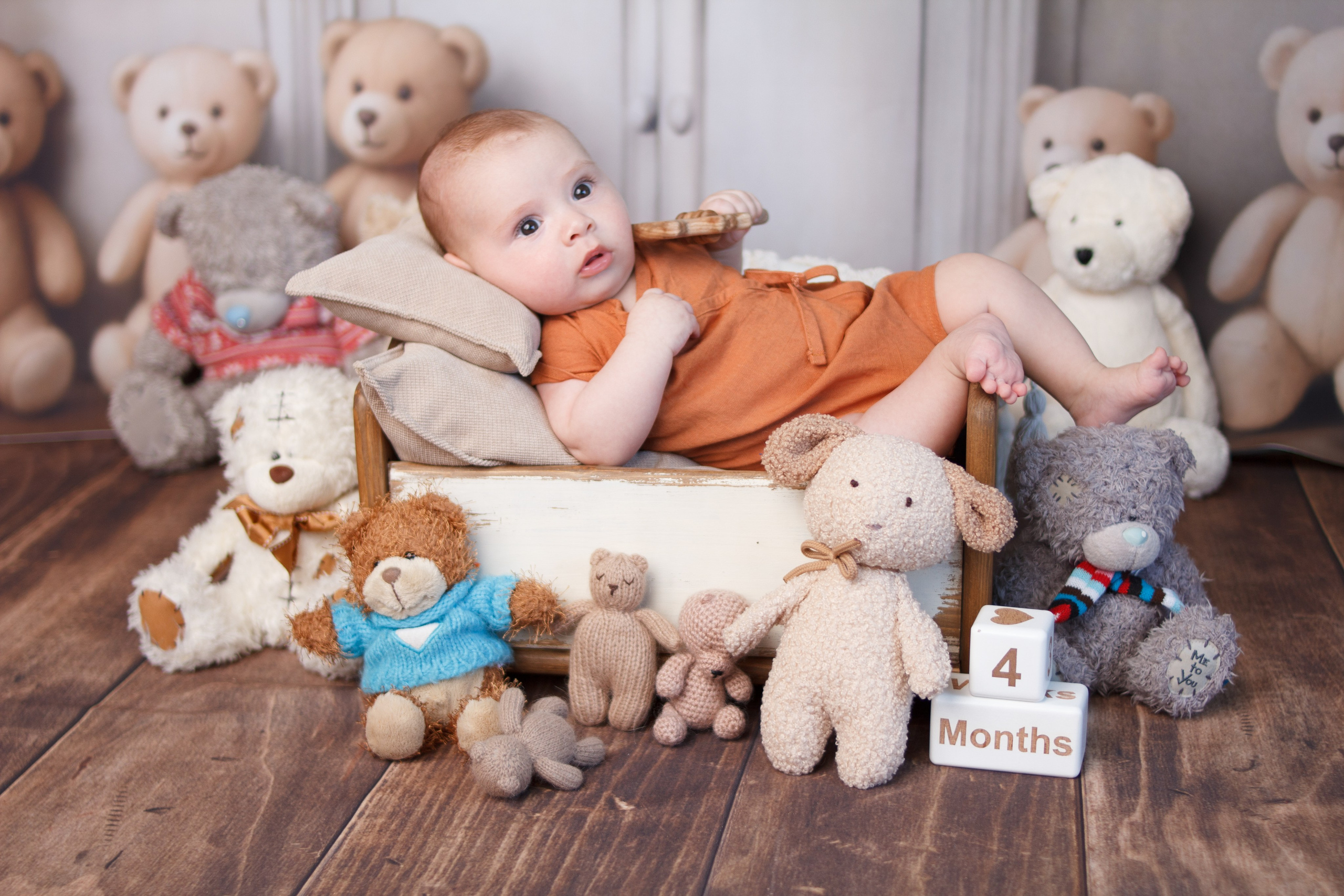 Тимурчик 4 месяца. Первый кадр | newborn фотограф | Всеволожск