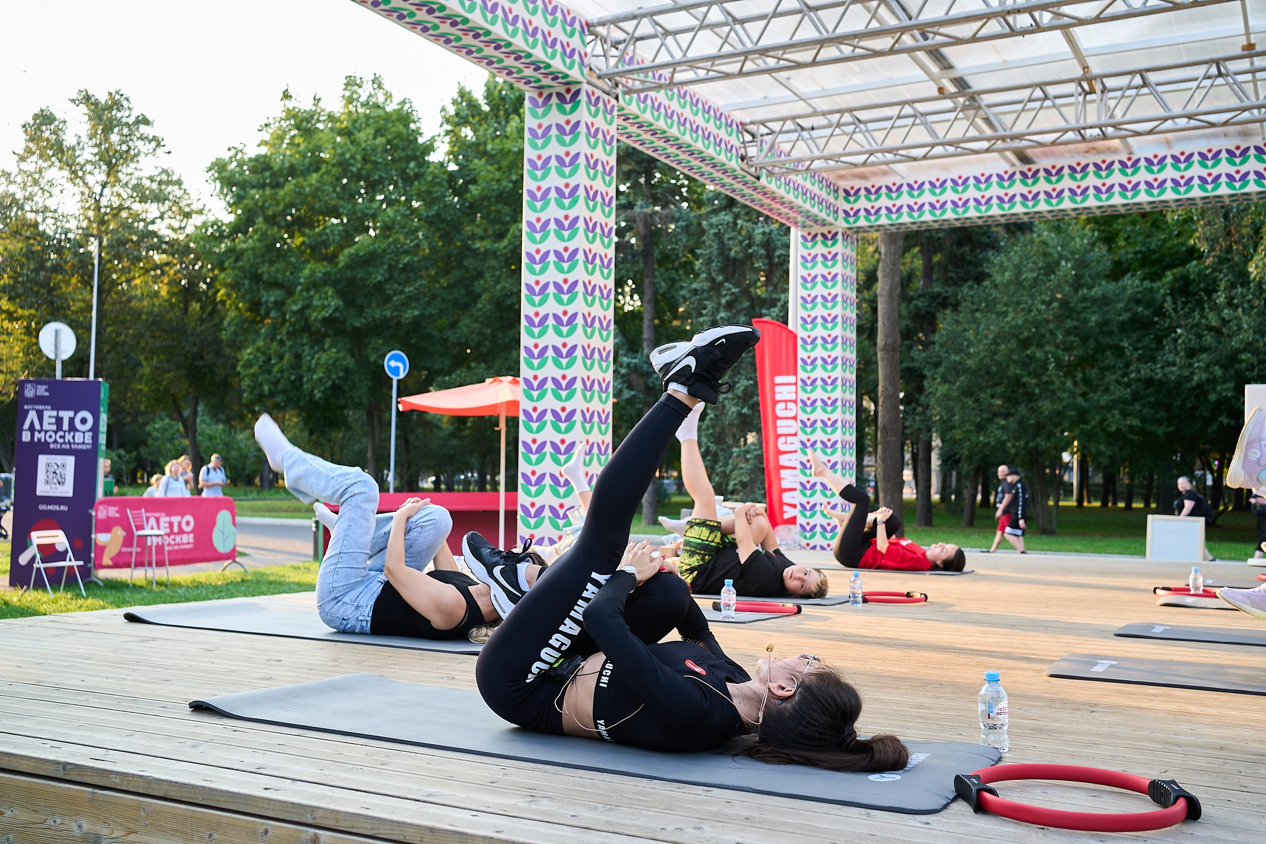 Yamaguchi / открытая тренировка «в стиле Пилатес». Фотограф и Видеограф в Москве. Олег Корушев