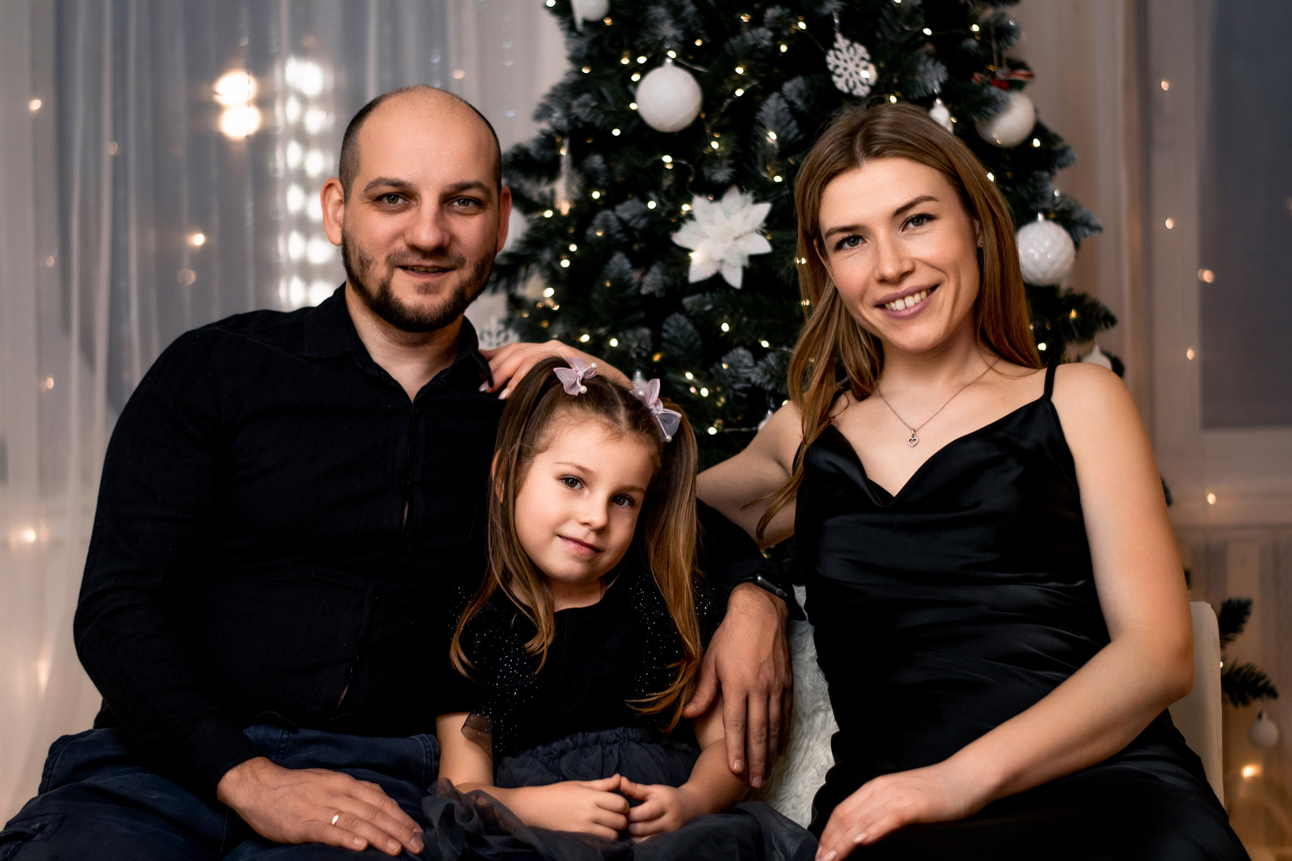 Семейная новогодняя фотосессия. Семейный фотограф в Озёрах и Коломне