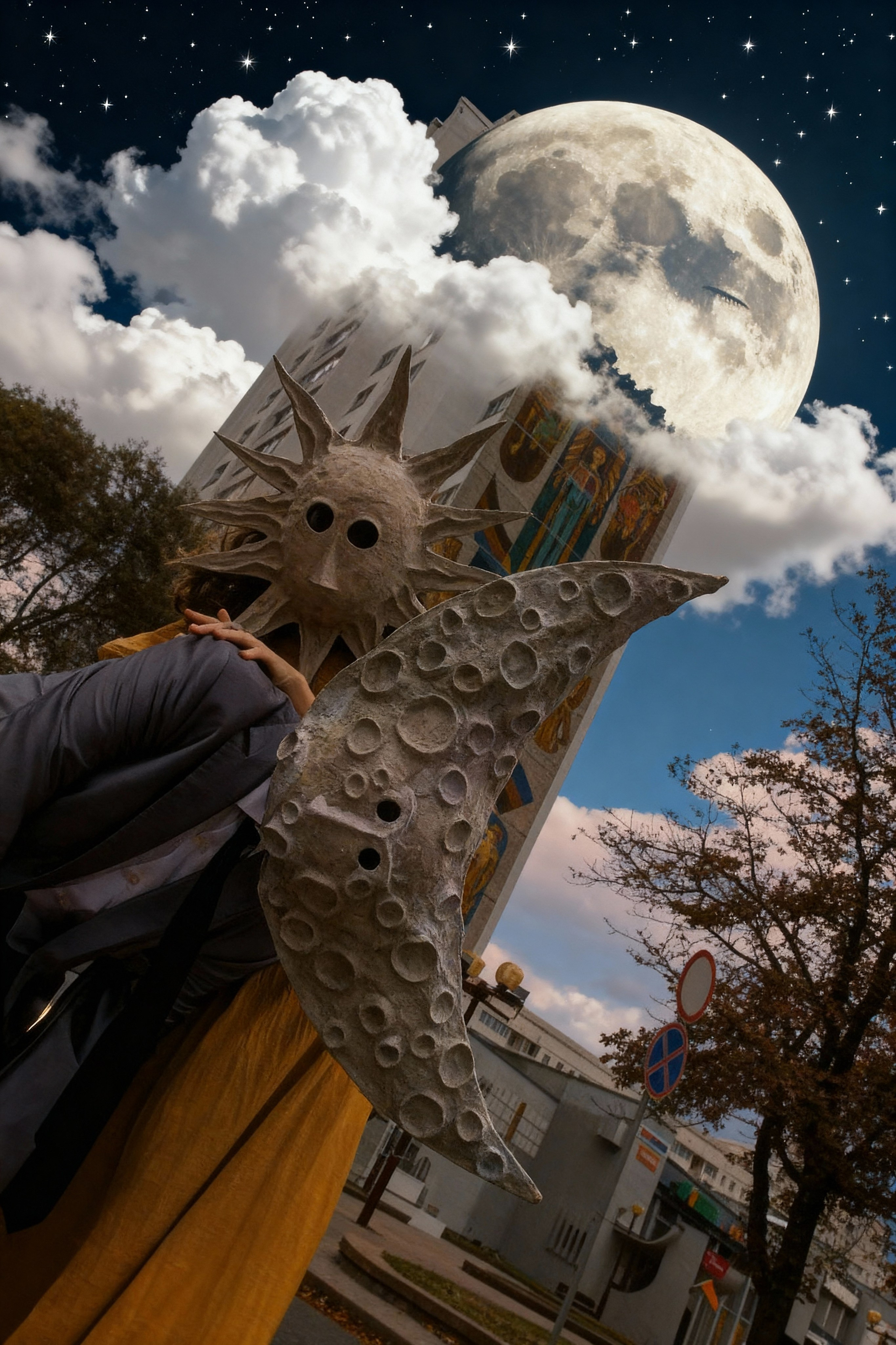 Земные Солнце и Месяц