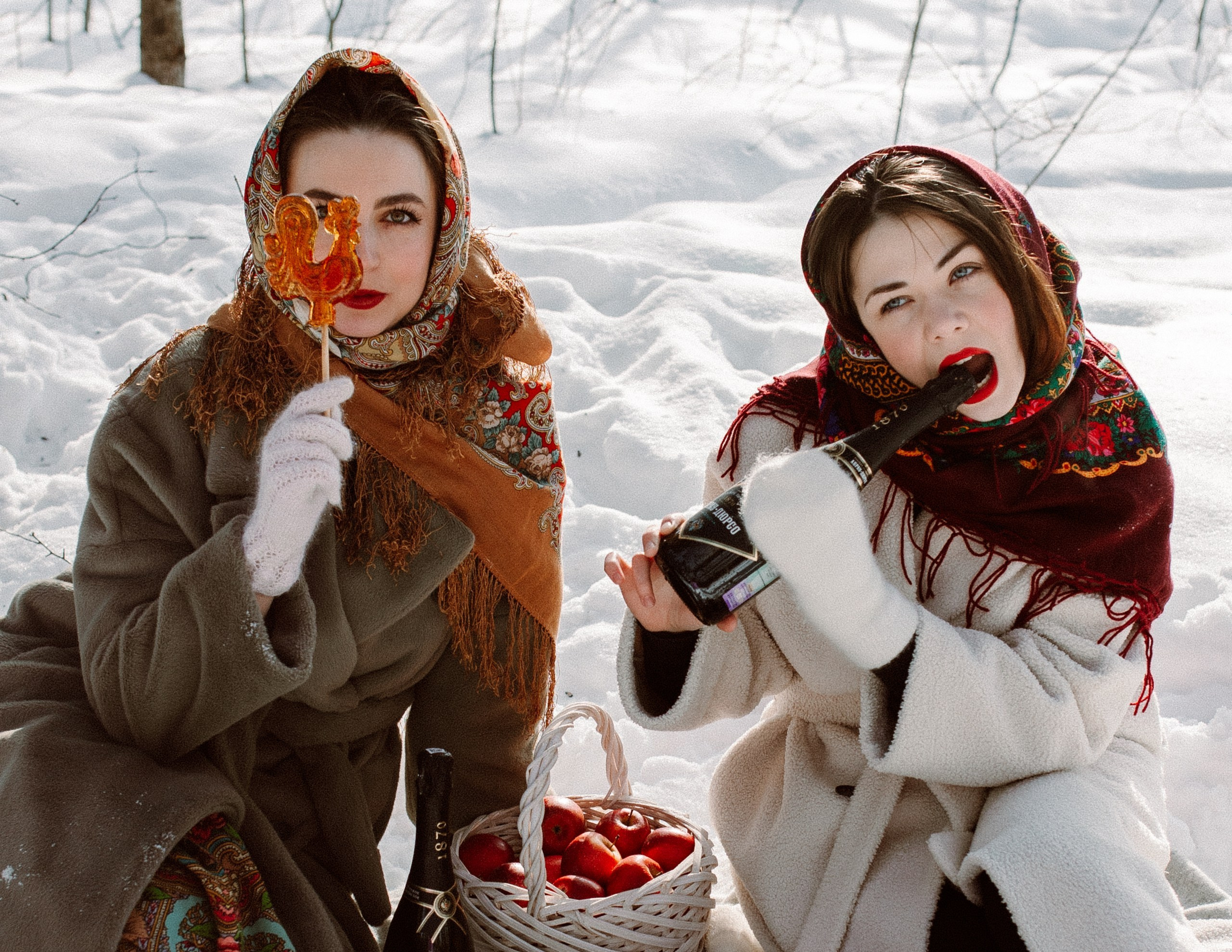 Сёстры. Масленица. Анастасия Турсунова арт-фотограф в Москве