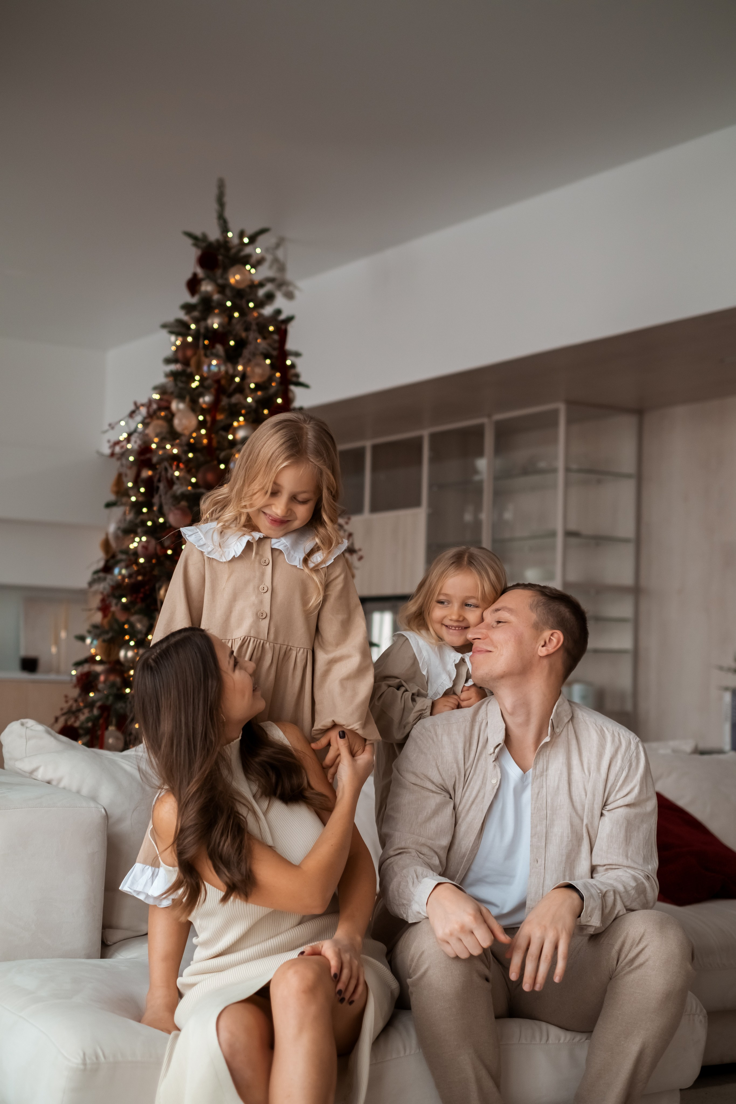 Семейная новогодняя фотосессия. Семейный и детский фотограф в Мелитополе /Наталья Зацеркляная