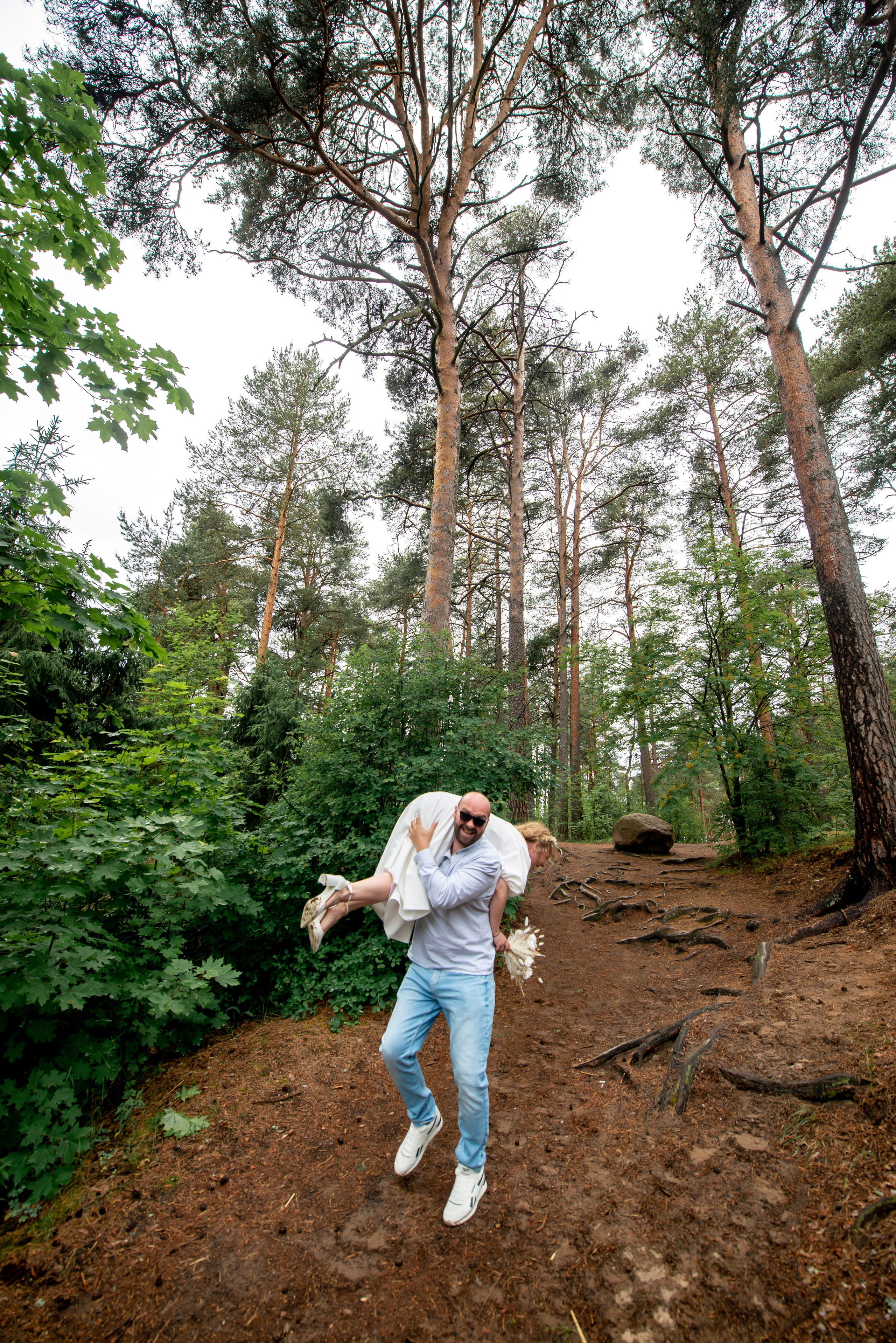 Станислав и Анастасия (нестандартная свадебная фотосессия в лесу и на Финском заливе). Портретный, семейный и свадебный фотограф в Санкт-Петербурге и в Пушкине Ширяев Денис