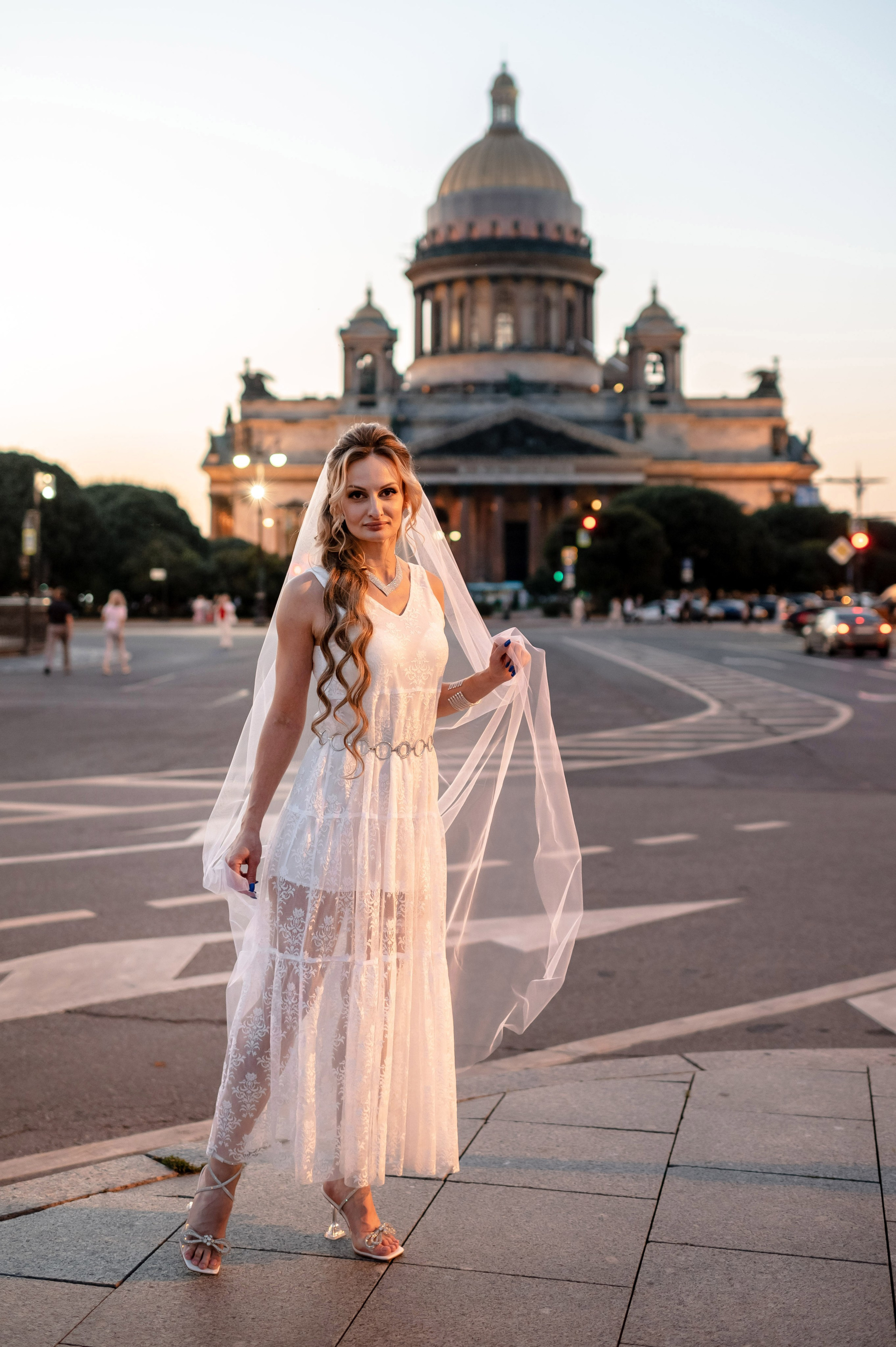 Екатерина и Андрей (свадебная фотосессия в вечернем Петербурге). Портретный, семейный и свадебный фотограф в Санкт-Петербурге и в Пушкине Ширяев Денис