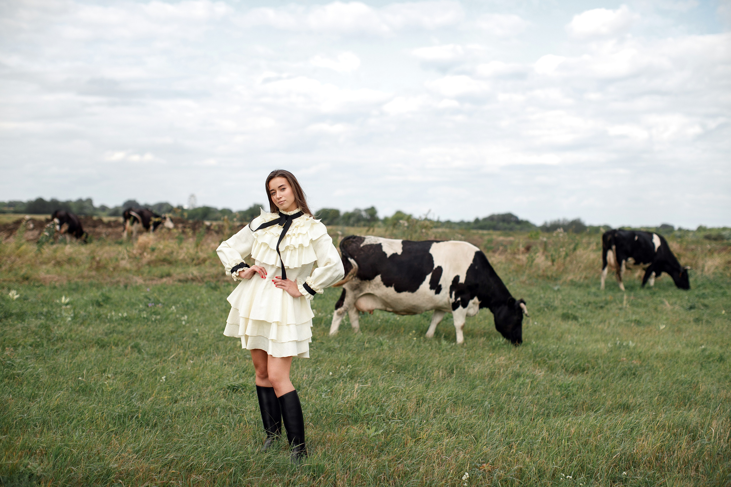 Фотосессия Полины у маяка. Свадебный фотограф Москва