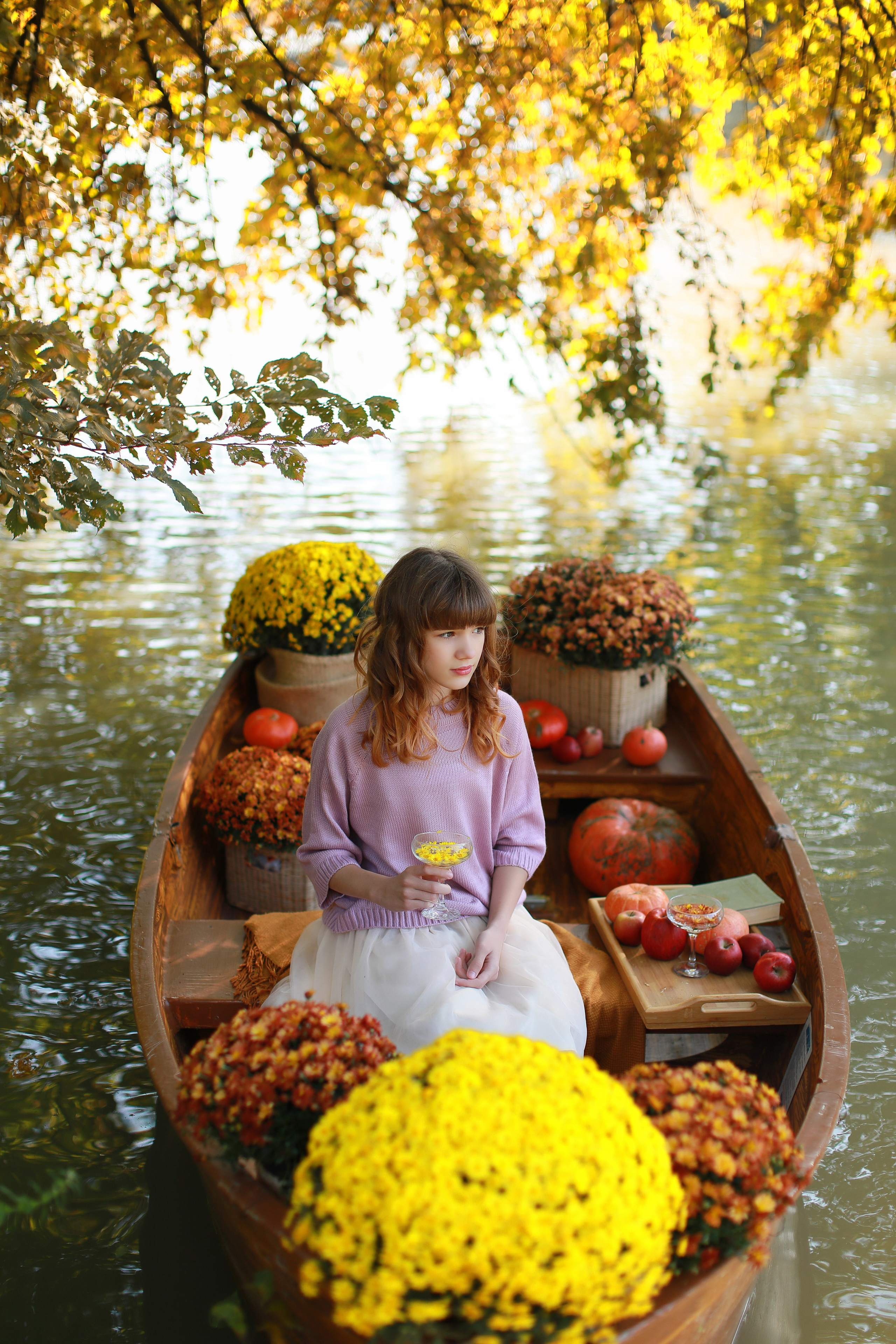 Осенняя лодочка. Детский семейный фотограф Краснодар