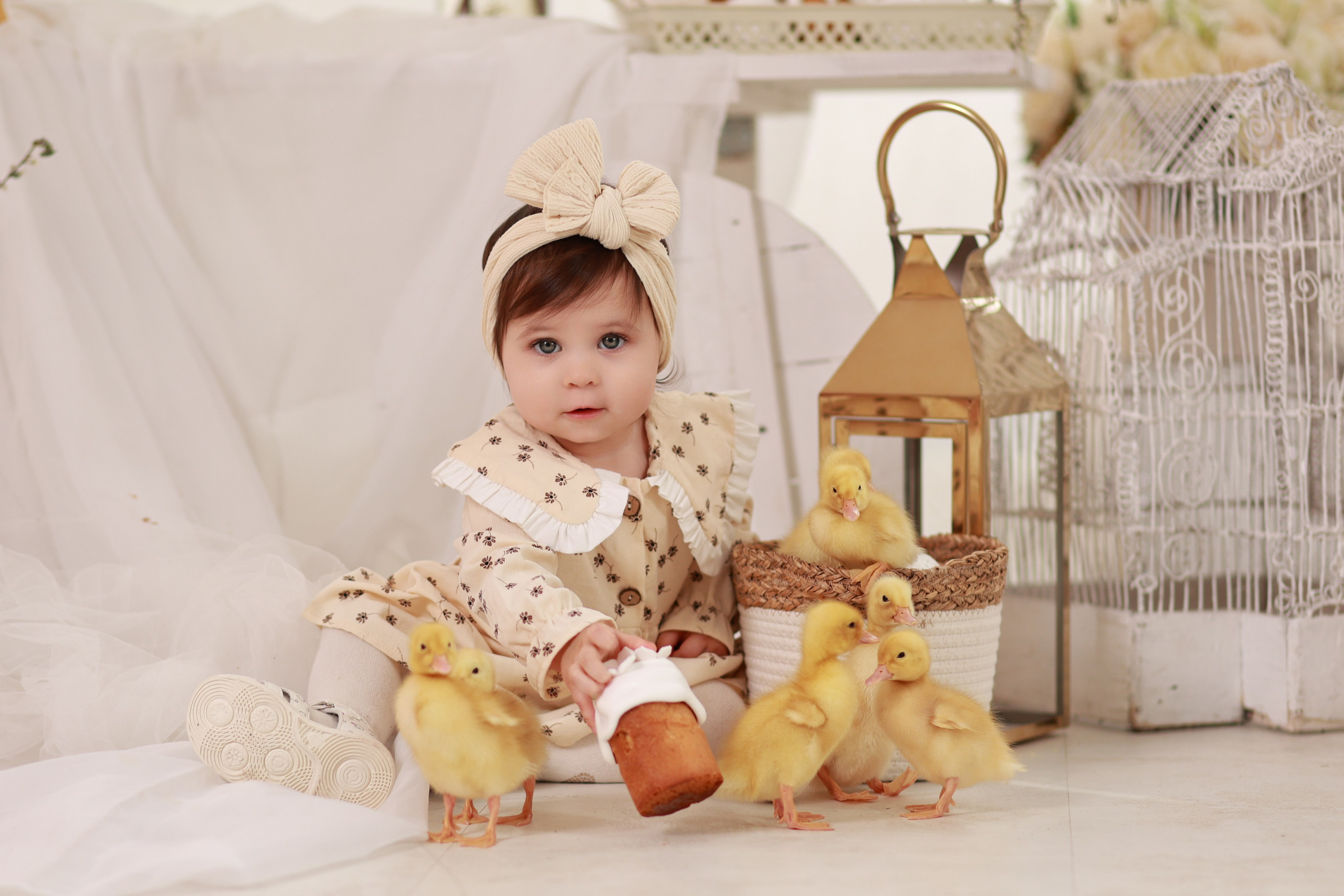 «Светлая Пасха» с утятами. Детский семейный фотограф Краснодар
