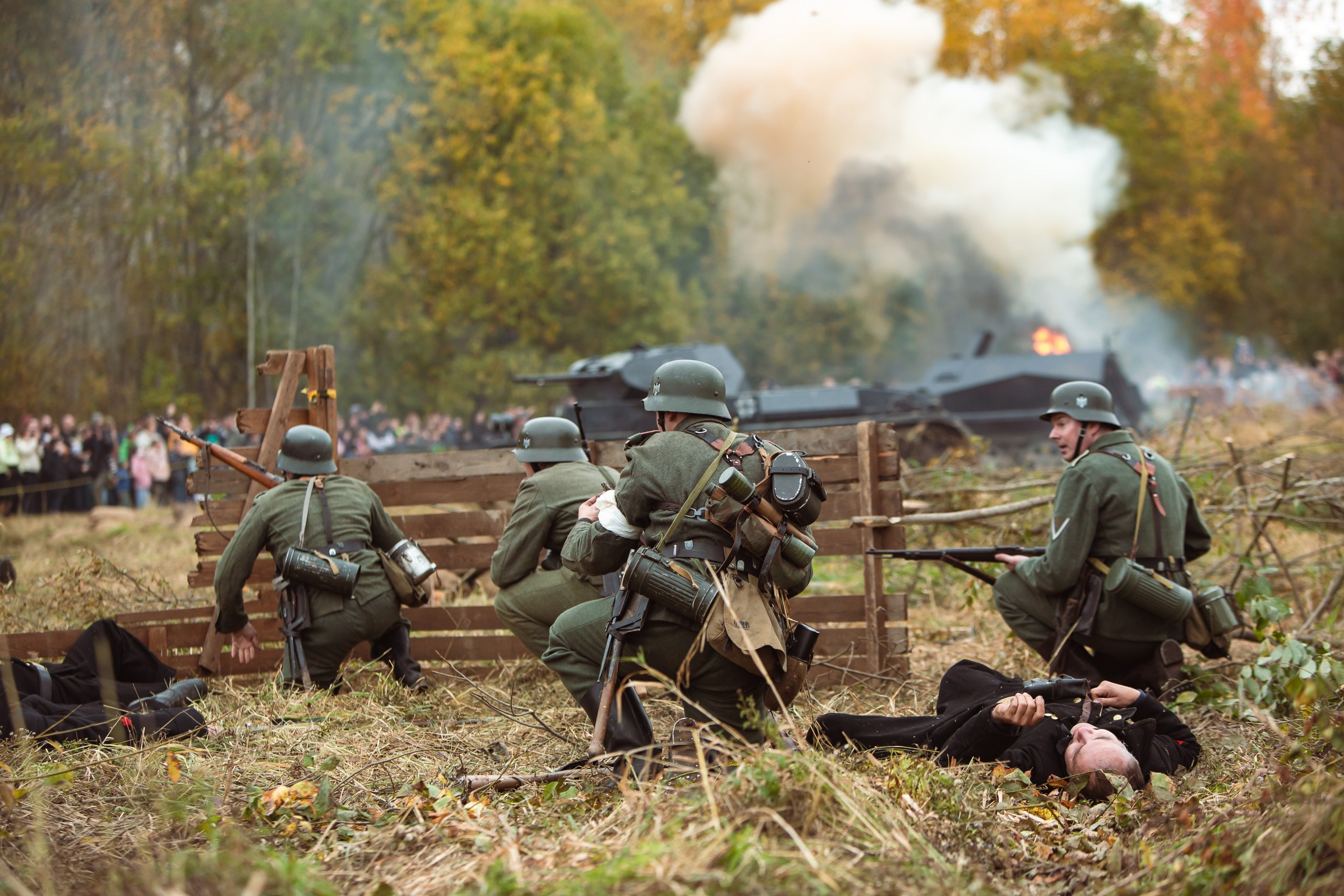 04.10.26 Реконструкция боя Петергофского десанта. Александр спб ру фотограф