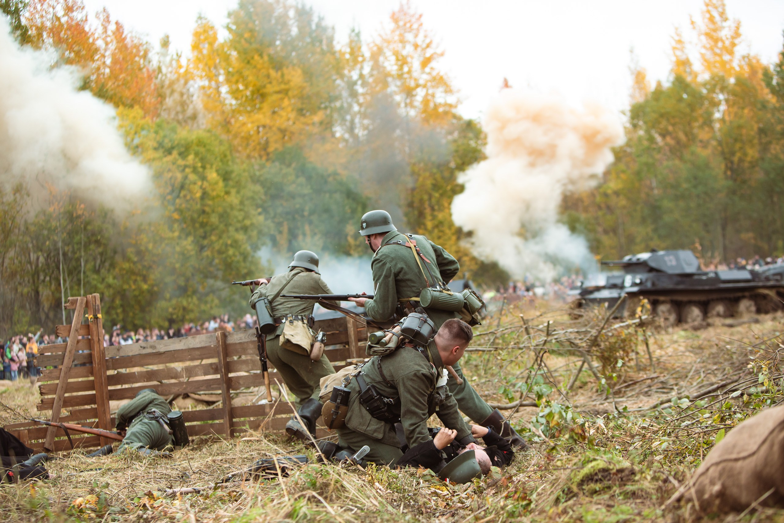04.10.26 Реконструкция боя Петергофского десанта. Александр спб ру фотограф