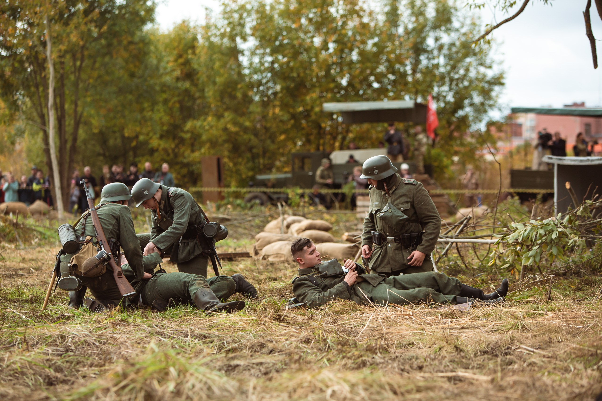04.10.26 Реконструкция боя Петергофского десанта. Александр спб ру фотограф