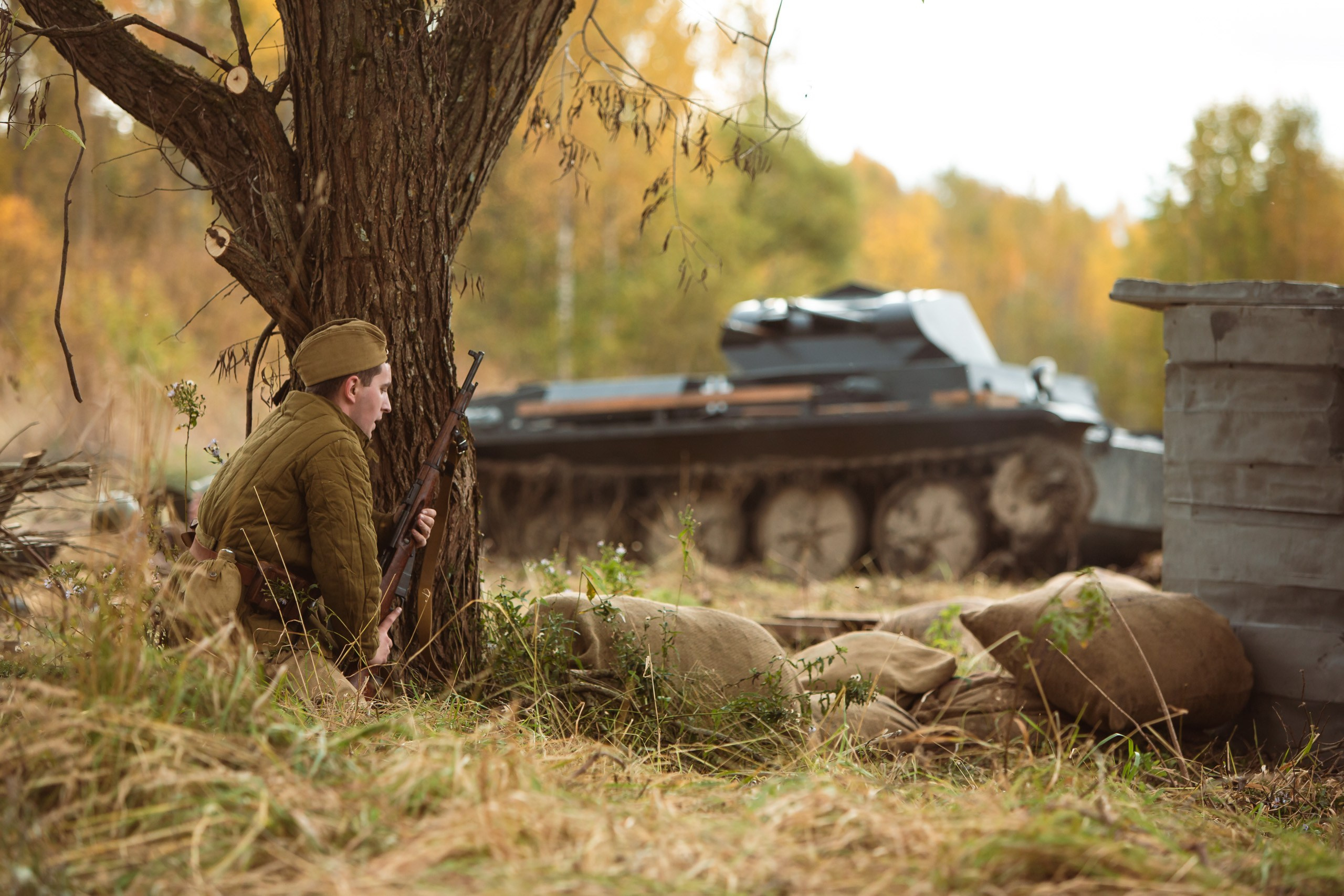 04.10.26 Реконструкция боя Петергофского десанта. Александр спб ру фотограф