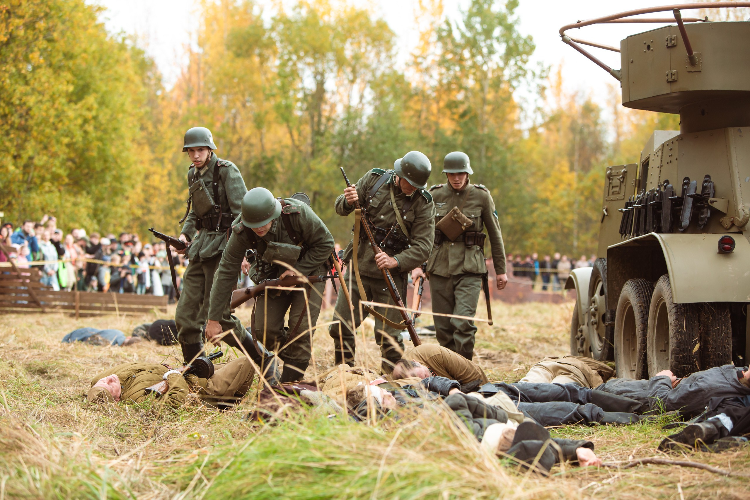 04.10.26 Реконструкция боя Петергофского десанта. Александр спб ру фотограф
