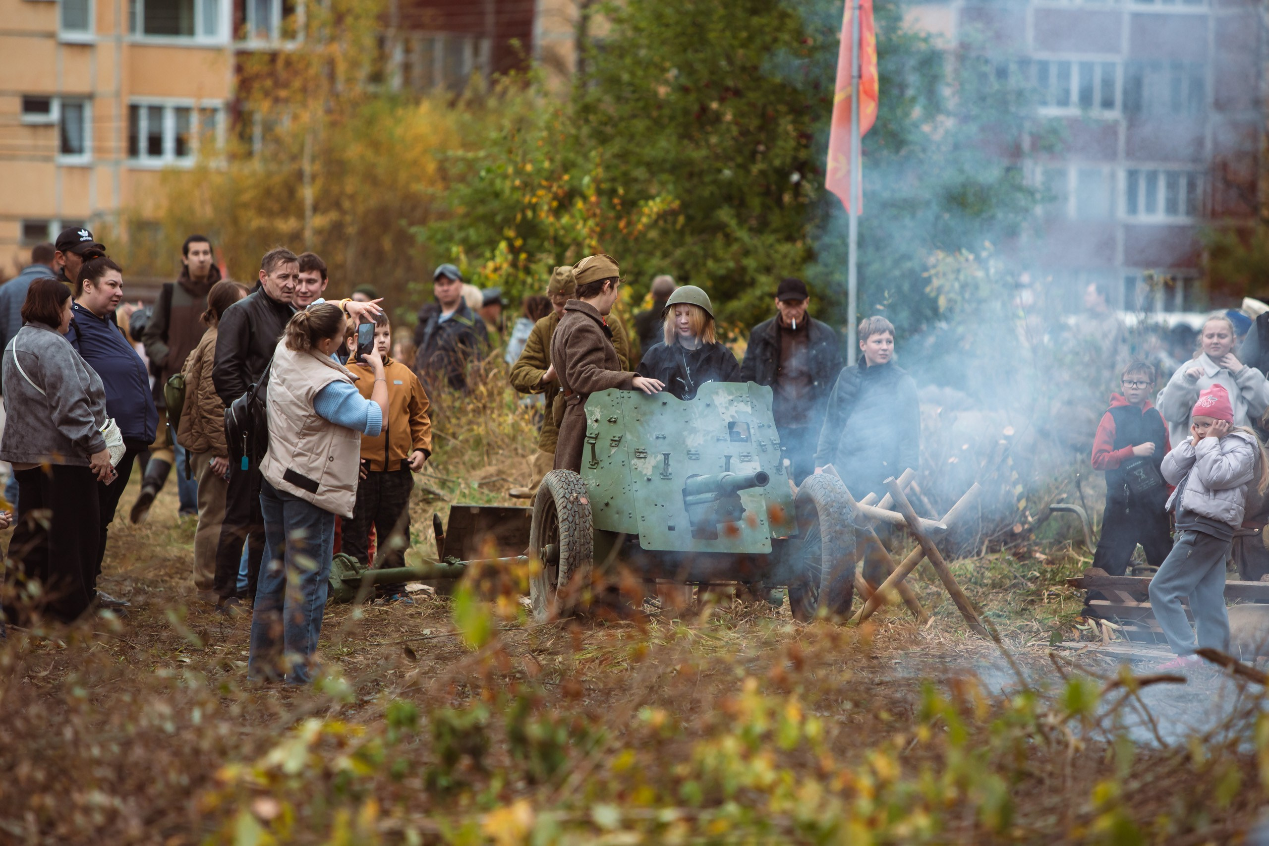 04.10.26 Реконструкция боя Петергофского десанта. Александр спб ру фотограф