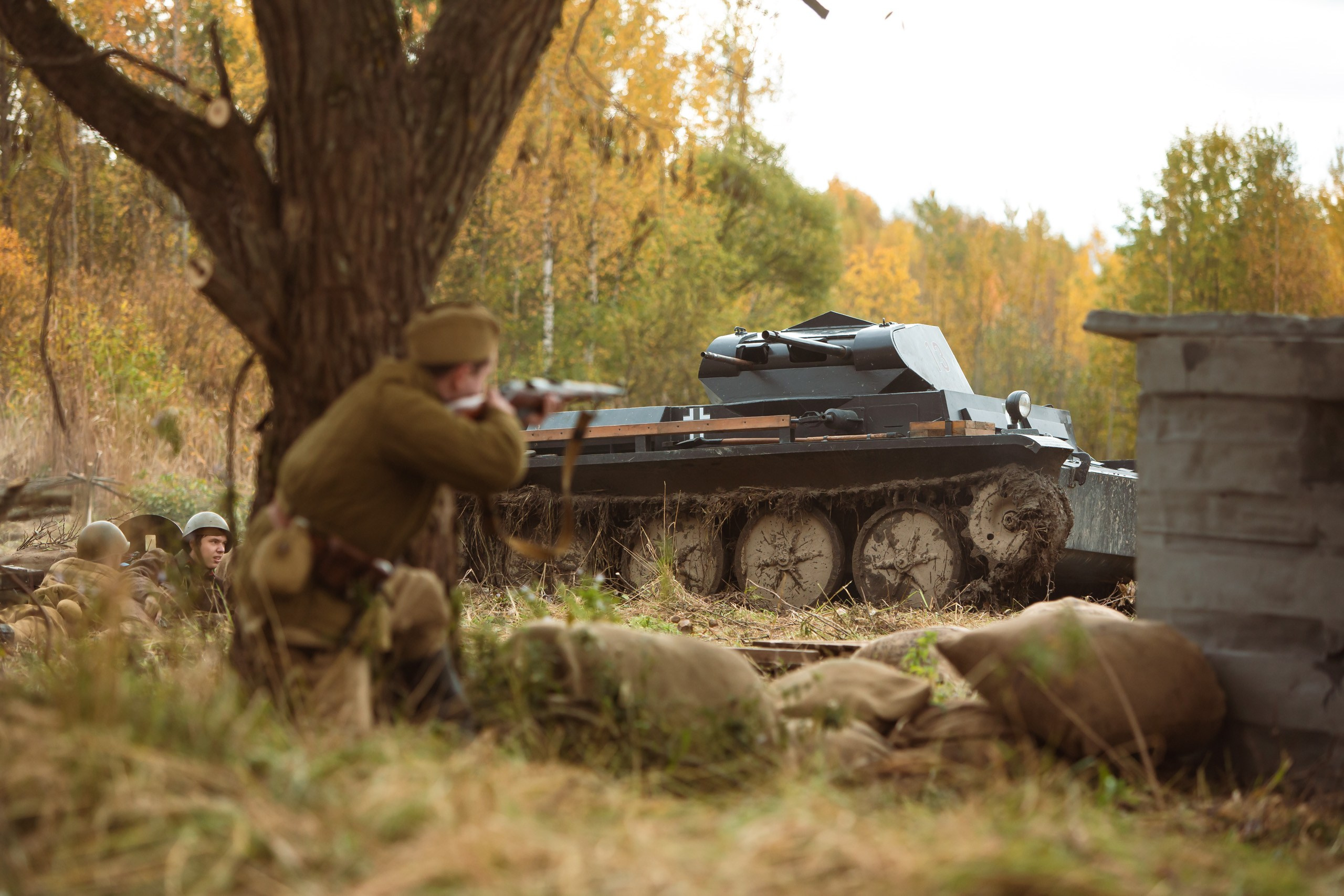 04.10.26 Реконструкция боя Петергофского десанта. Александр спб ру фотограф