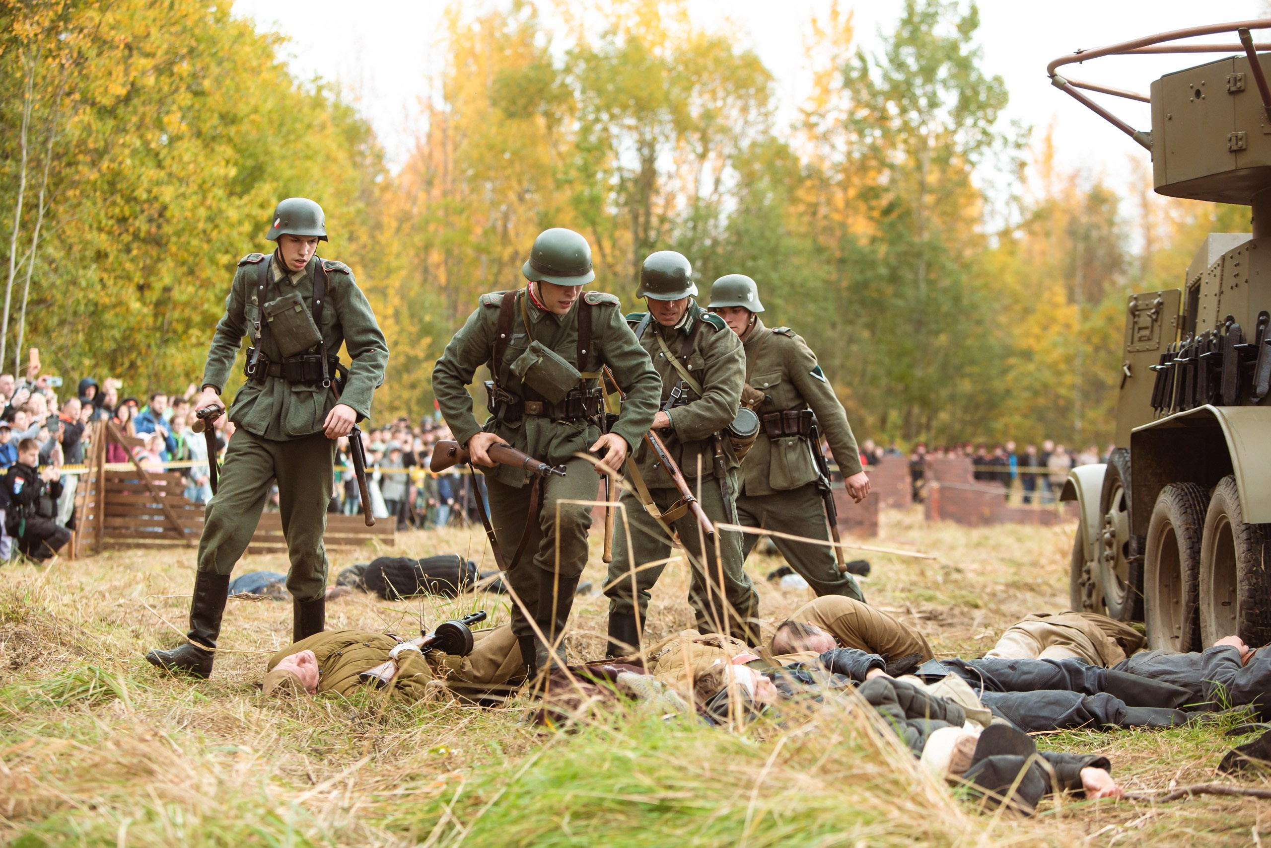 04.10.26 Реконструкция боя Петергофского десанта. Александр спб ру фотограф