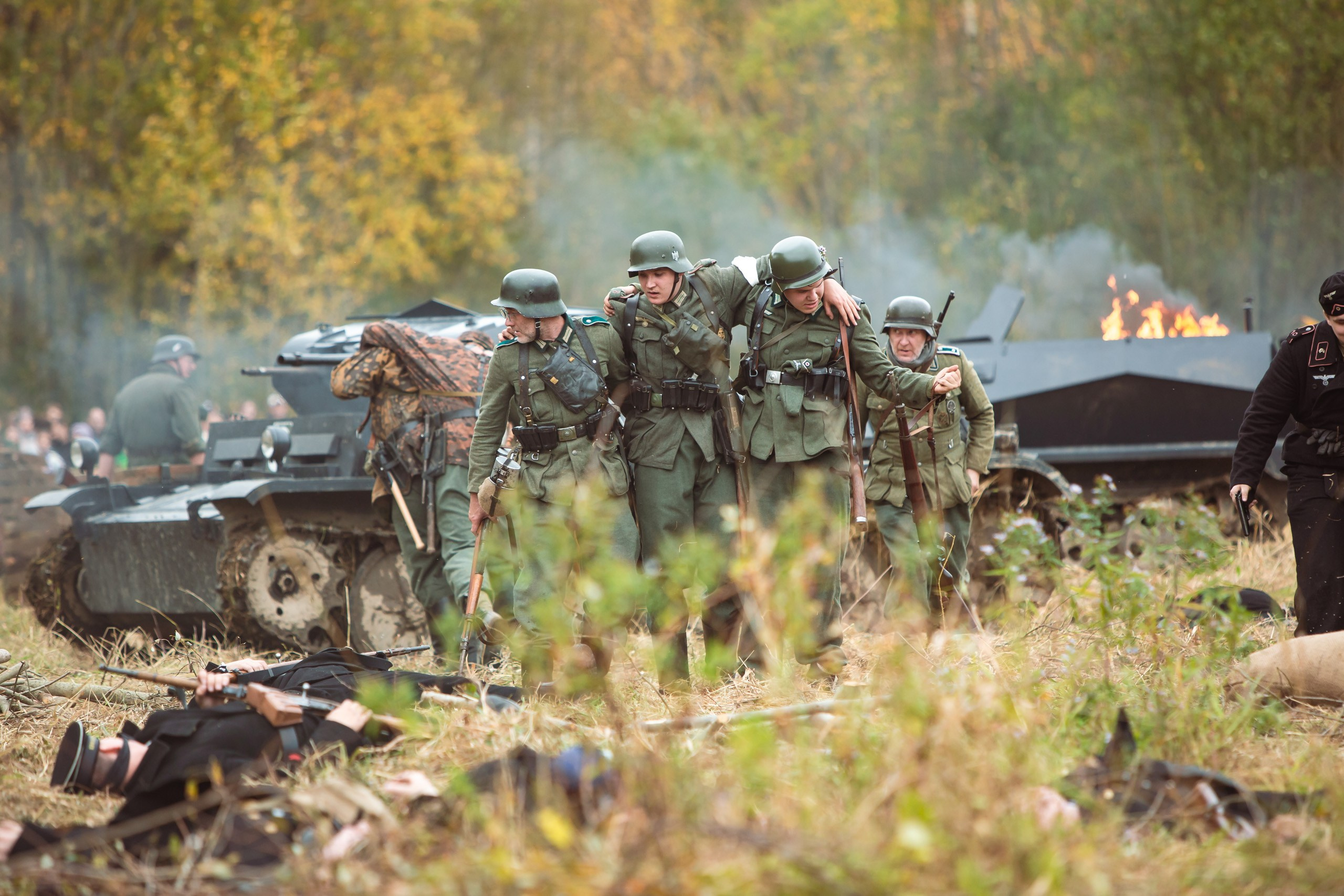 04.10.26 Реконструкция боя Петергофского десанта. Александр спб ру фотограф