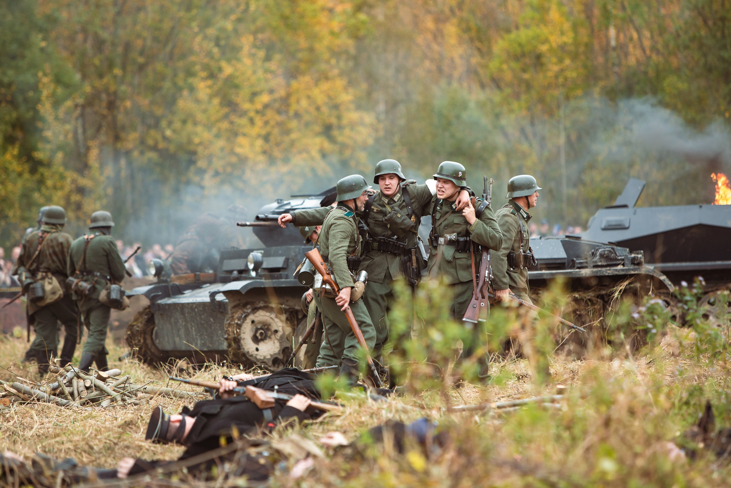 04.10.26 Реконструкция боя Петергофского десанта. Александр спб ру фотограф