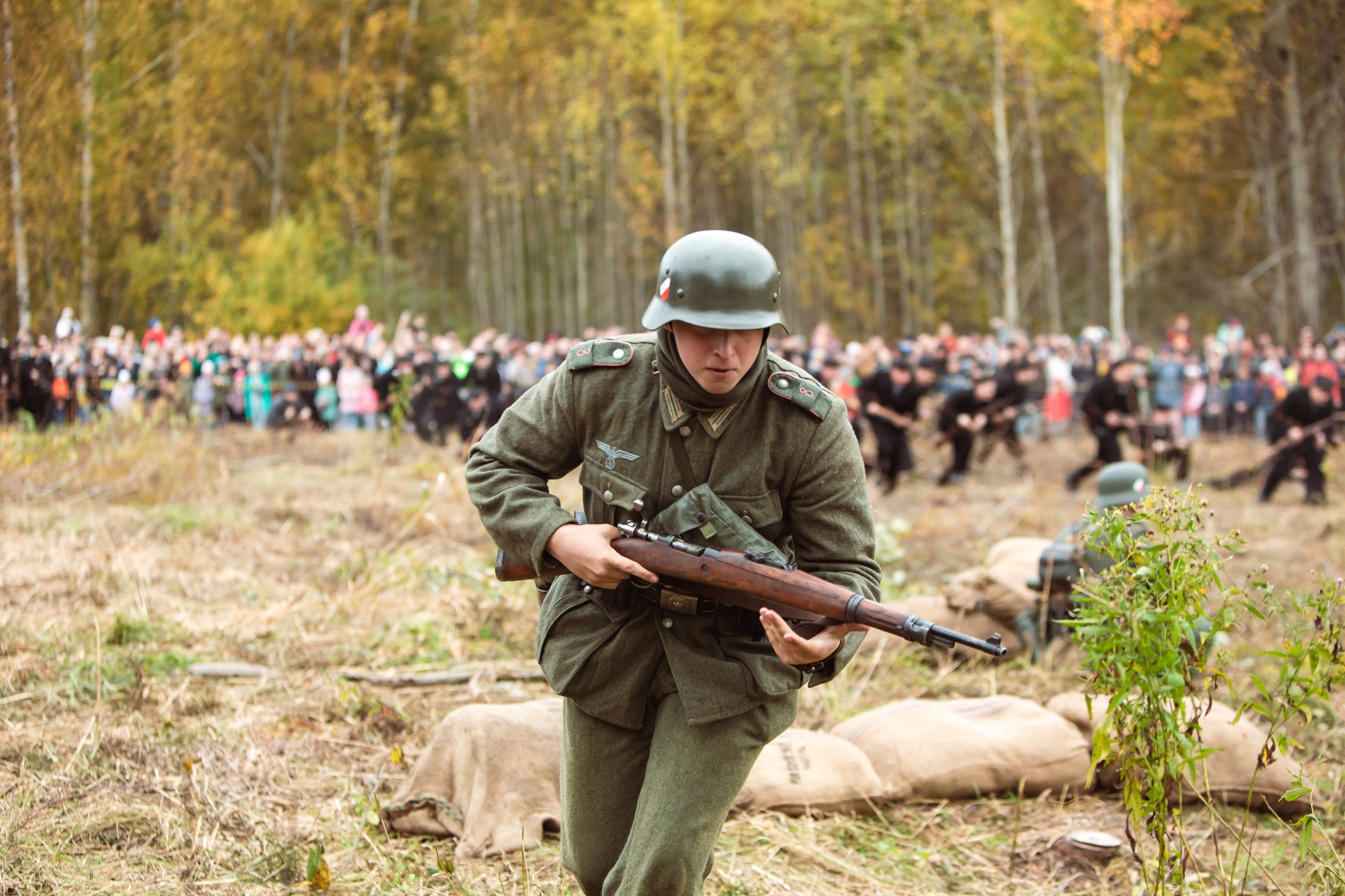 04.10.26 Реконструкция боя Петергофского десанта. Александр спб ру фотограф