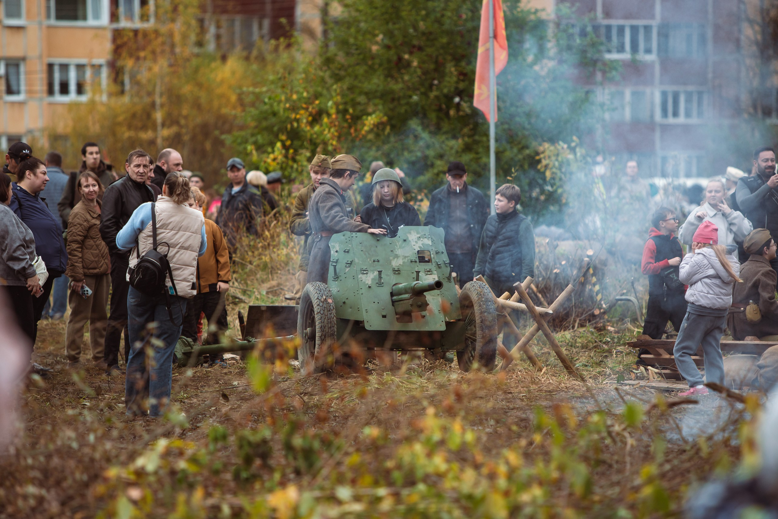 04.10.26 Реконструкция боя Петергофского десанта. Александр спб ру фотограф