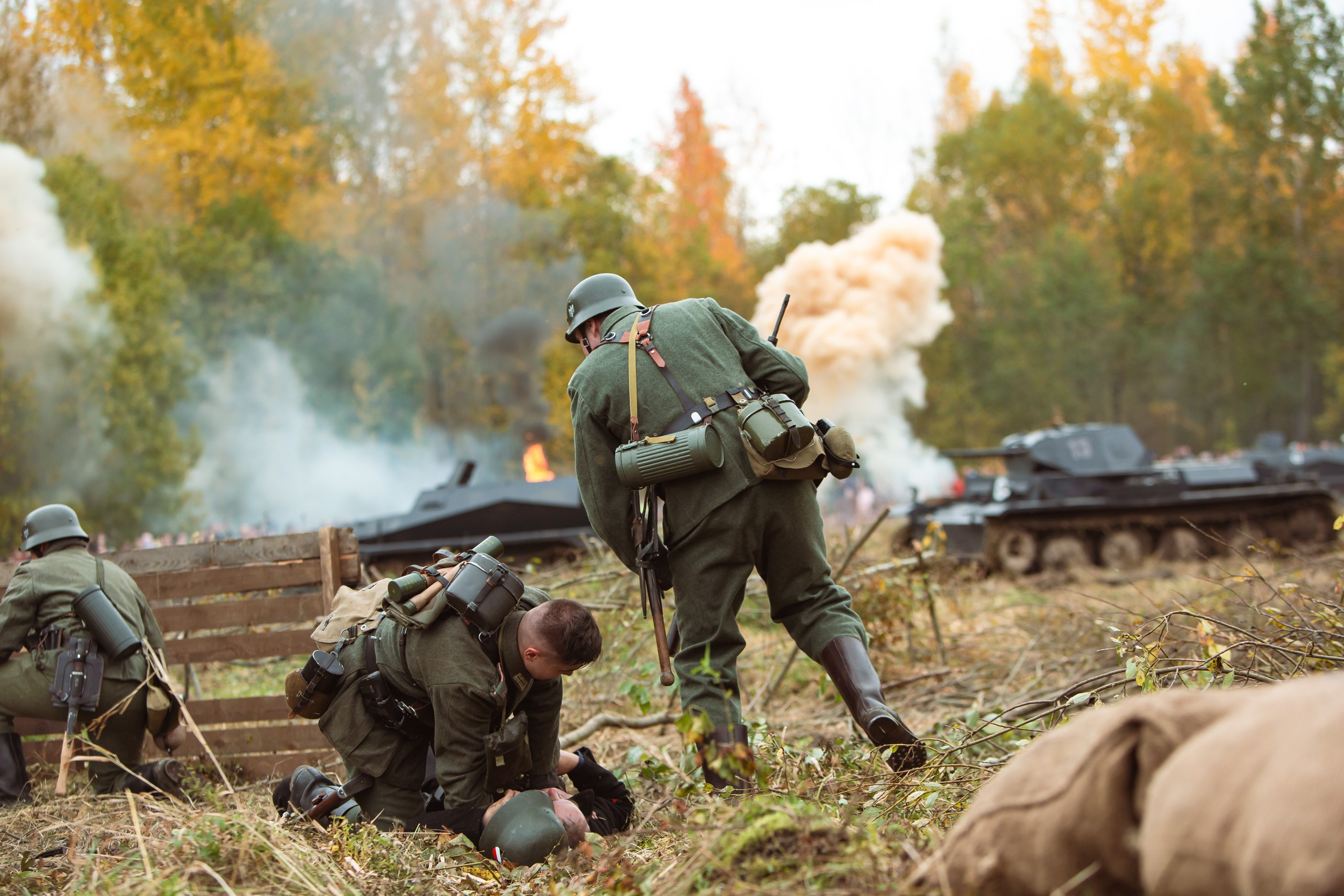 04.10.26 Реконструкция боя Петергофского десанта. Александр спб ру фотограф