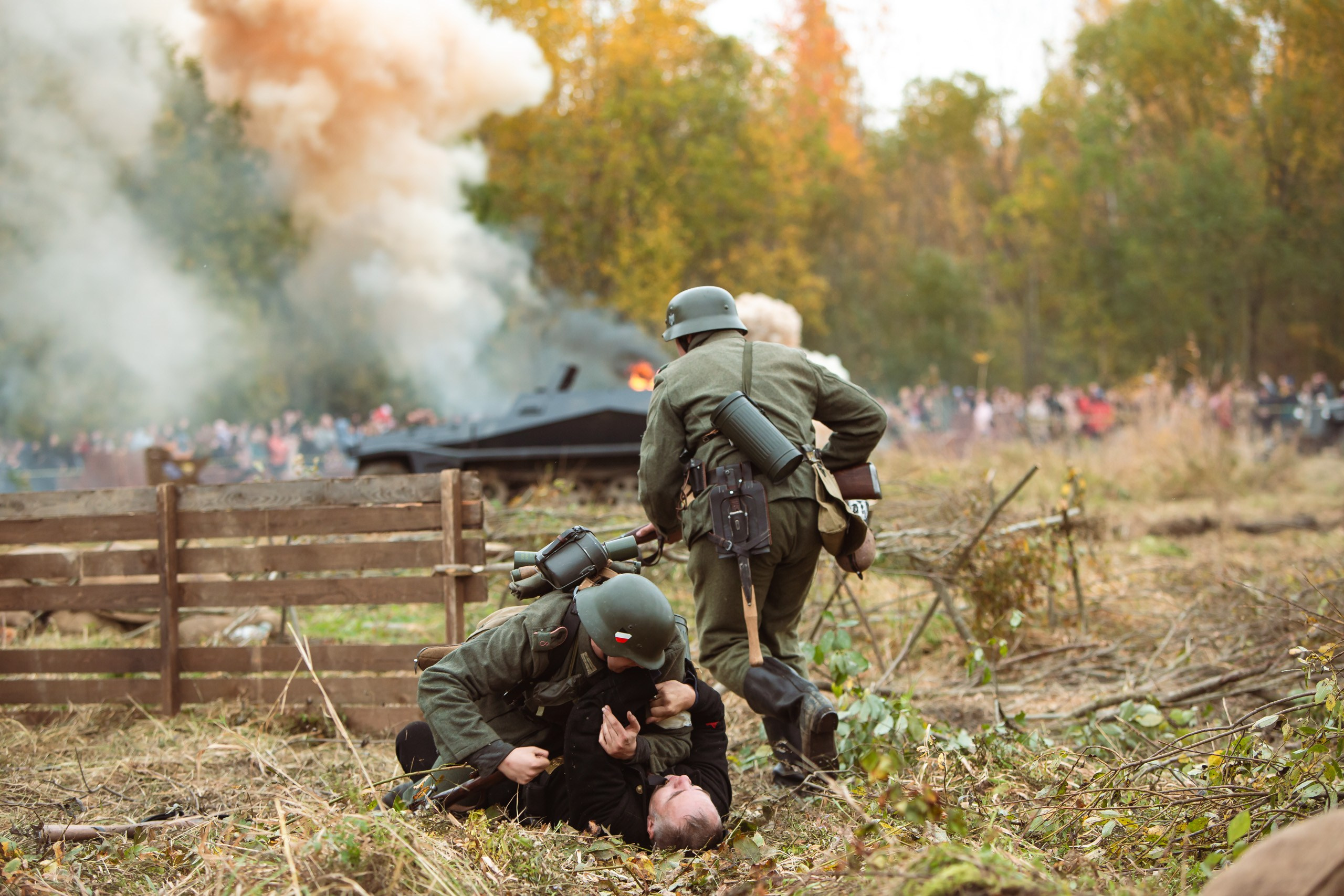 04.10.26 Реконструкция боя Петергофского десанта. Александр спб ру фотограф