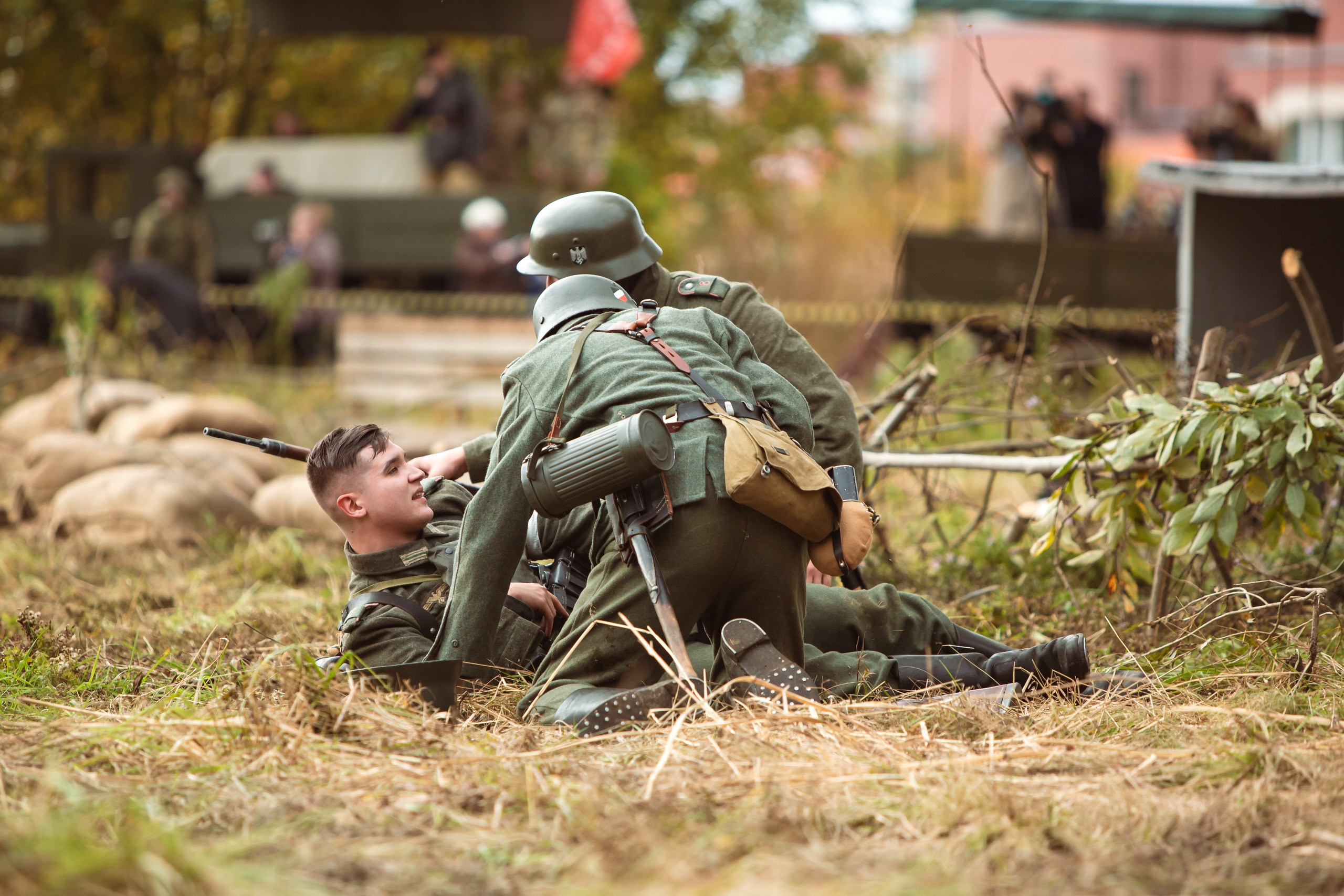 04.10.26 Реконструкция боя Петергофского десанта. Александр спб ру фотограф