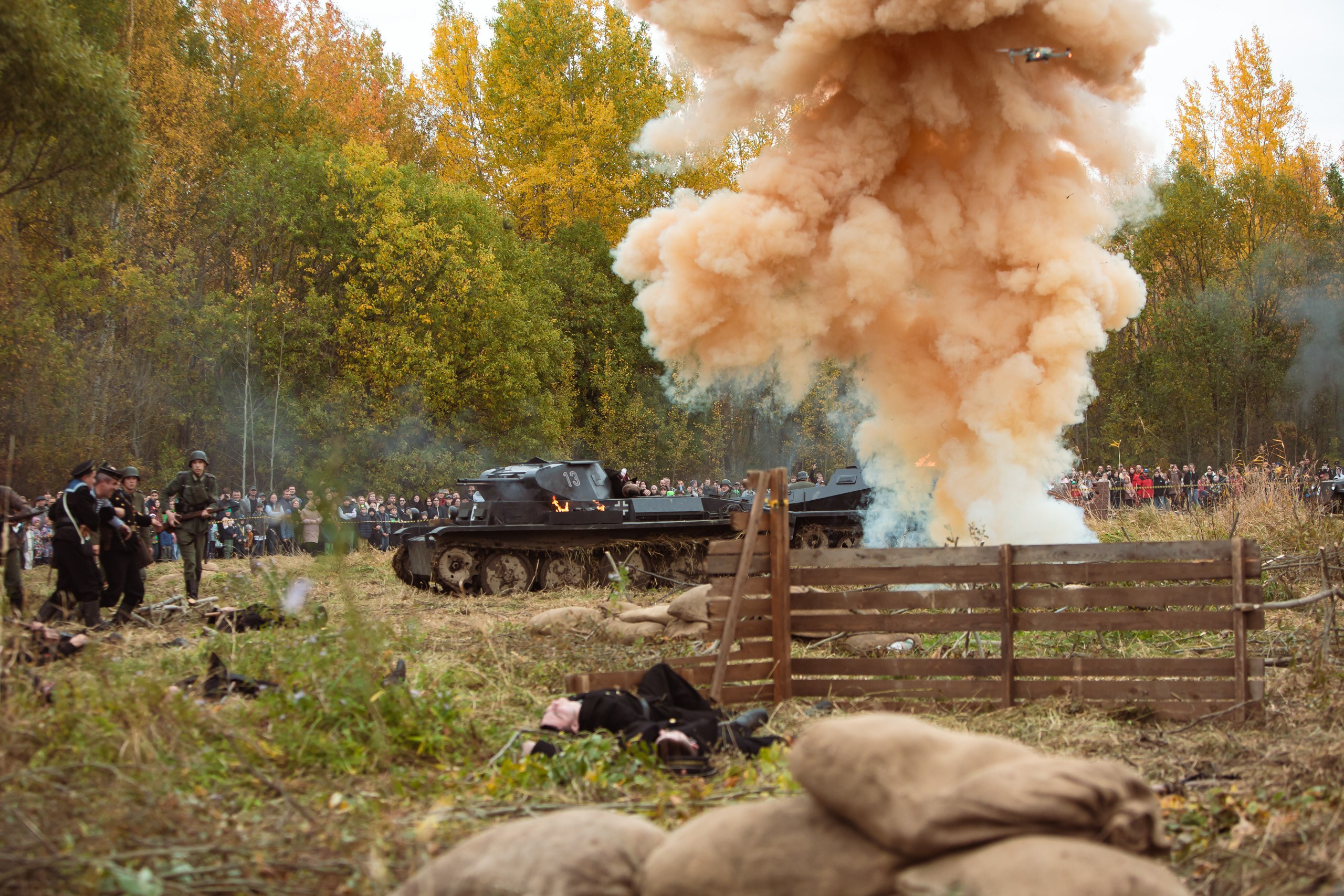 04.10.26 Реконструкция боя Петергофского десанта. Александр спб ру фотограф