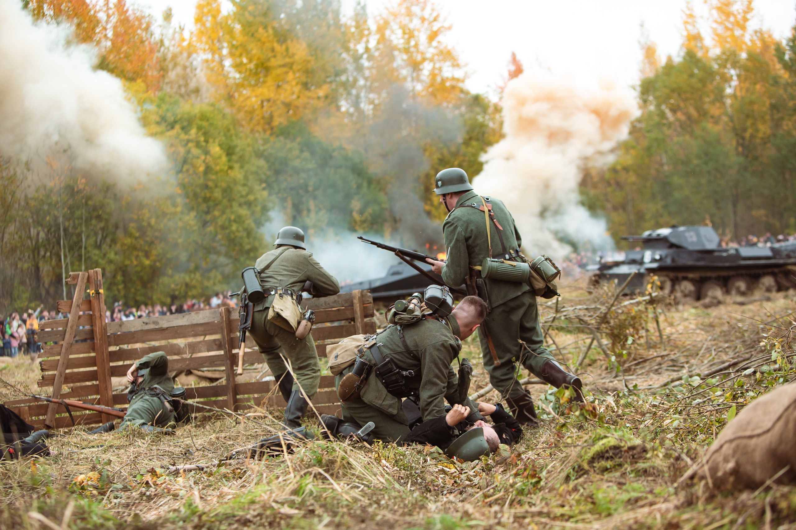 04.10.26 Реконструкция боя Петергофского десанта. Александр спб ру фотограф