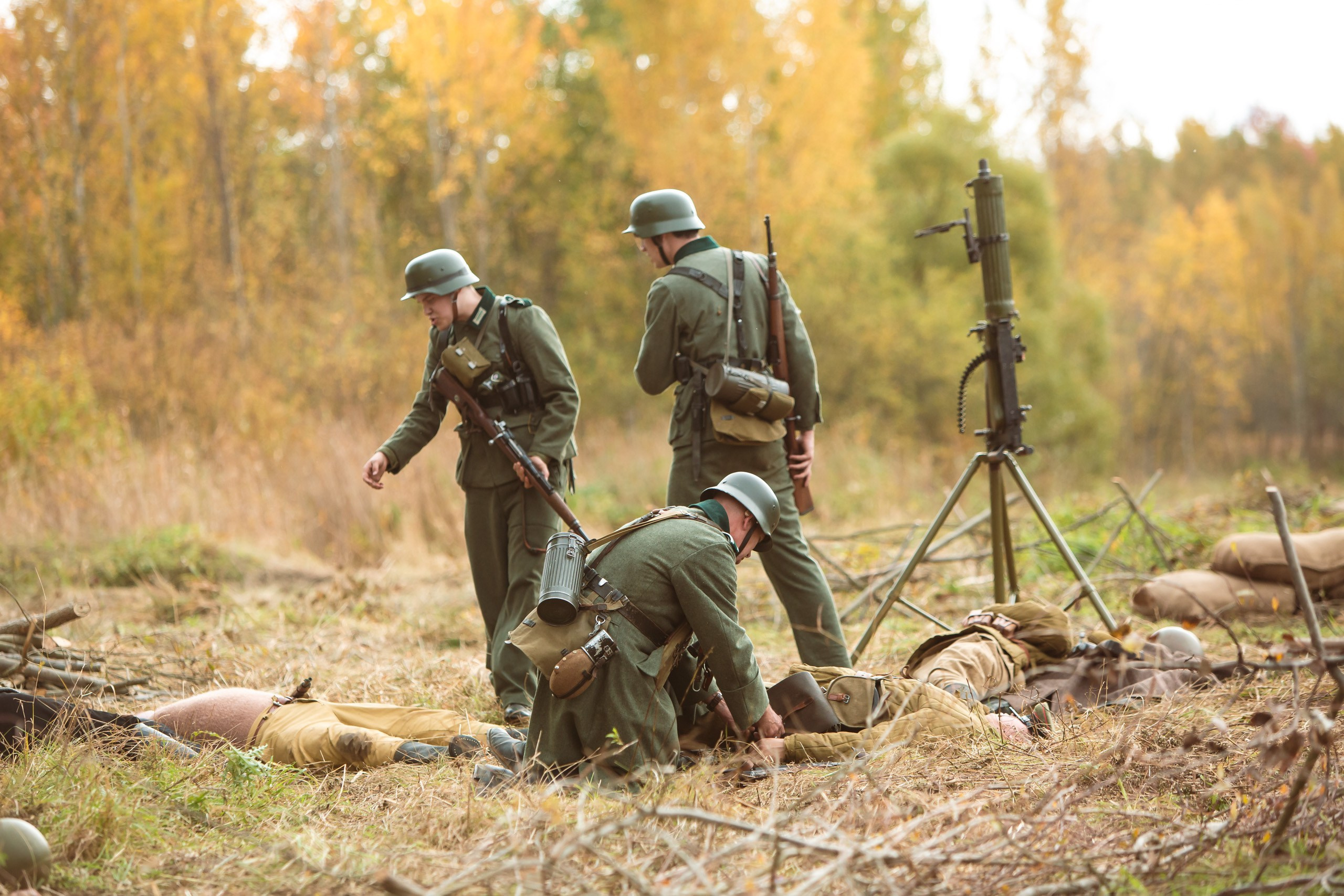 04.10.26 Реконструкция боя Петергофского десанта. Александр спб ру фотограф
