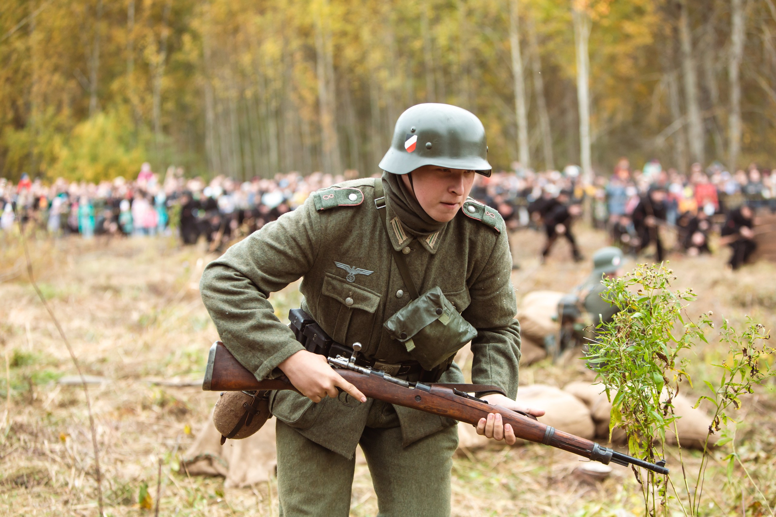 04.10.26 Реконструкция боя Петергофского десанта. Александр спб ру фотограф