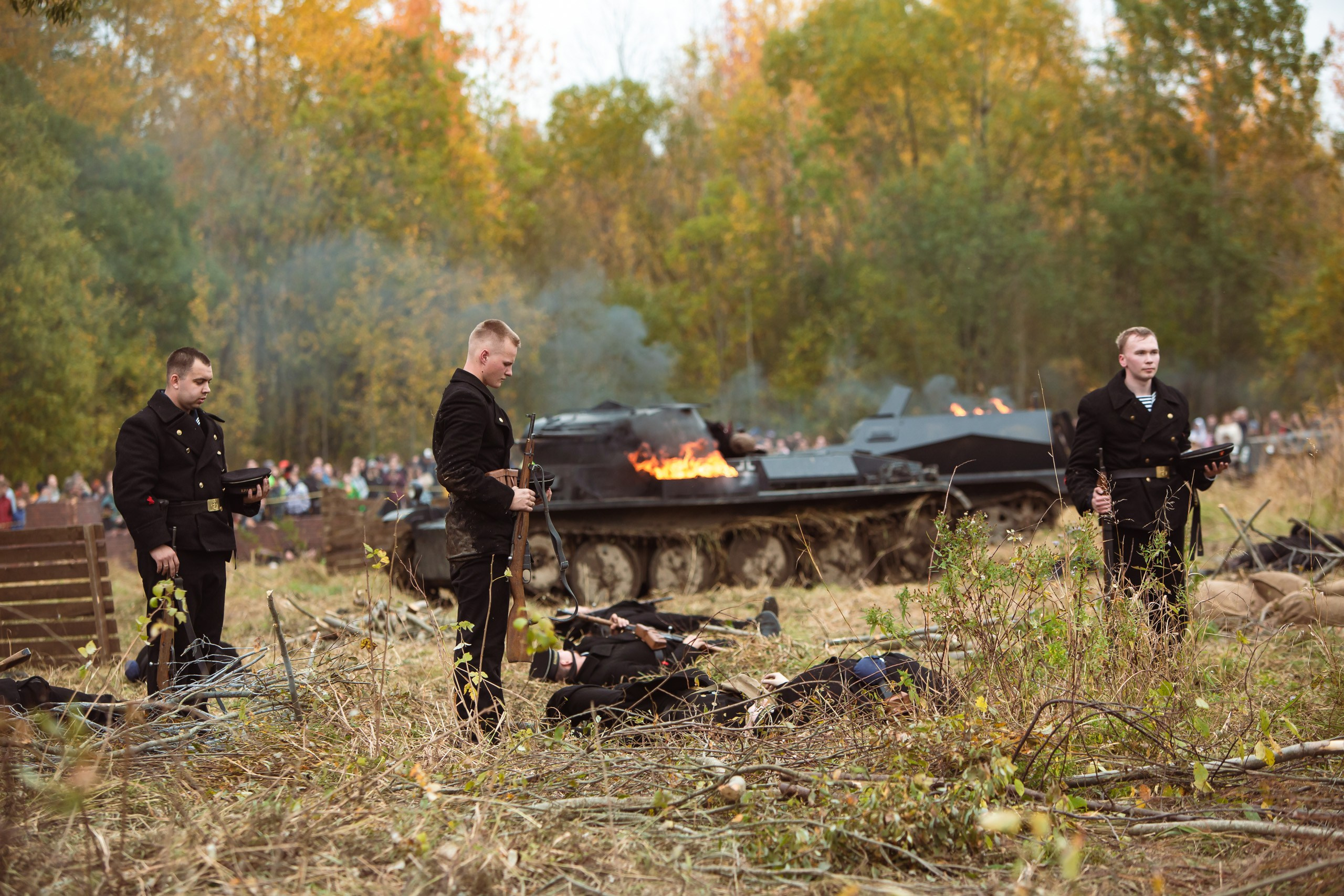 04.10.26 Реконструкция боя Петергофского десанта. Александр спб ру фотограф