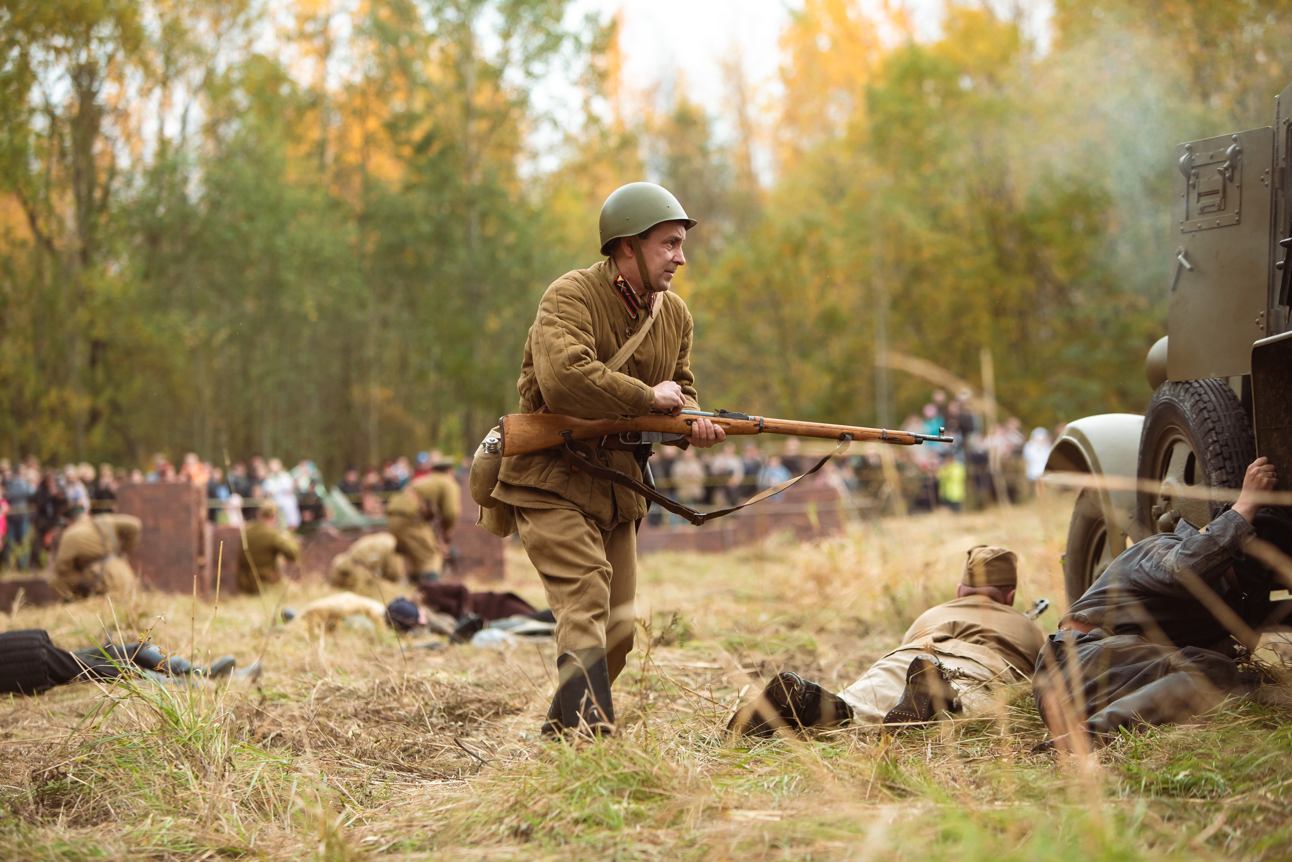 04.10.26 Реконструкция боя Петергофского десанта. Александр спб ру фотограф