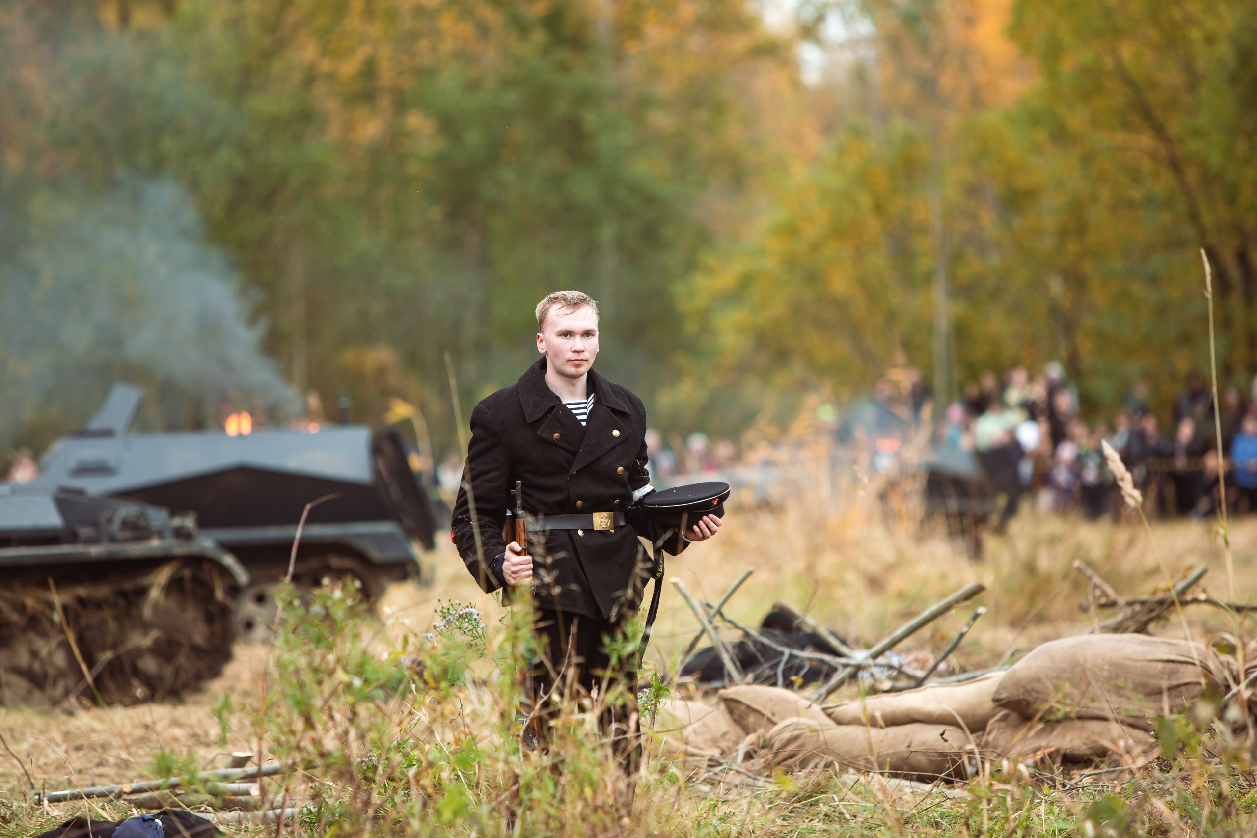 04.10.26 Реконструкция боя Петергофского десанта. Александр спб ру фотограф