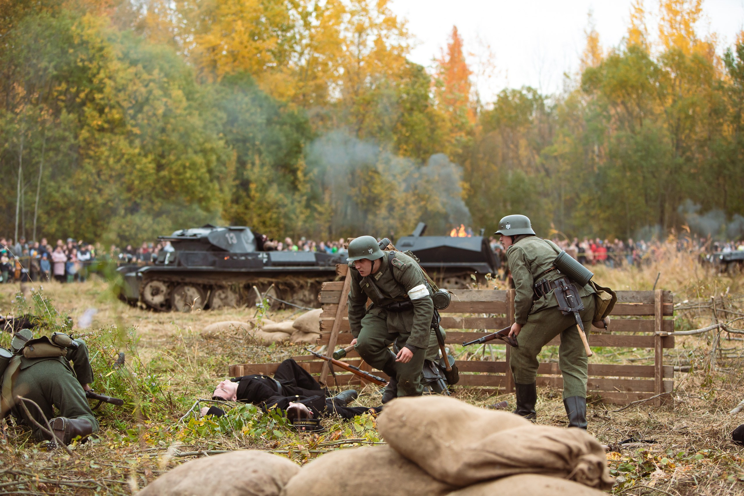 04.10.26 Реконструкция боя Петергофского десанта. Александр спб ру фотограф