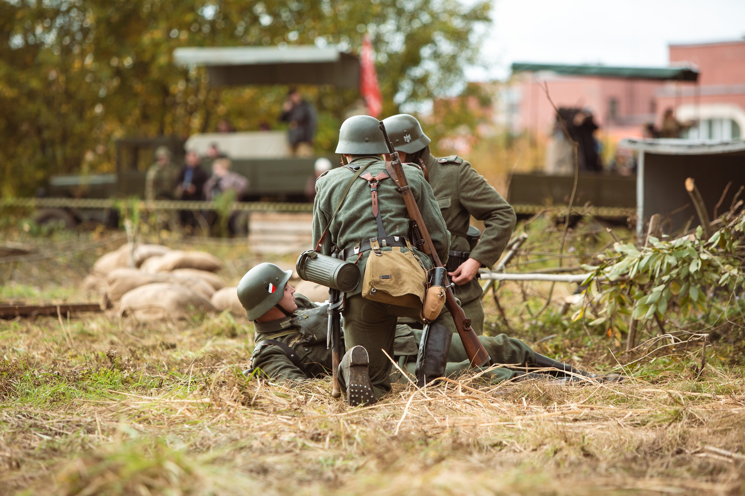 04.10.26 Реконструкция боя Петергофского десанта. Александр спб ру фотограф