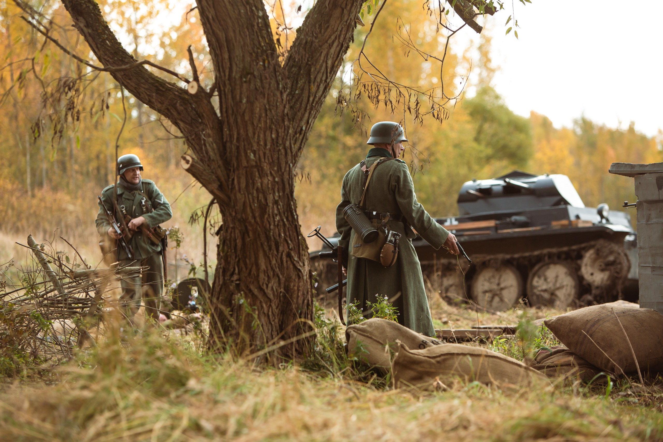 04.10.26 Реконструкция боя Петергофского десанта. Александр спб ру фотограф