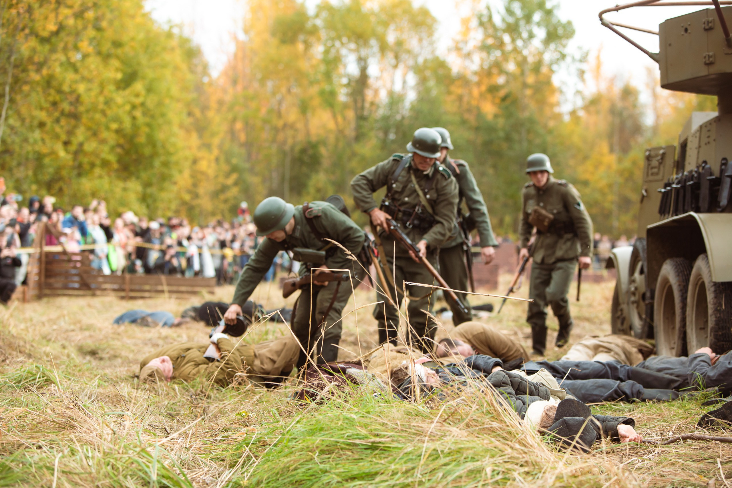 04.10.26 Реконструкция боя Петергофского десанта. Александр спб ру фотограф