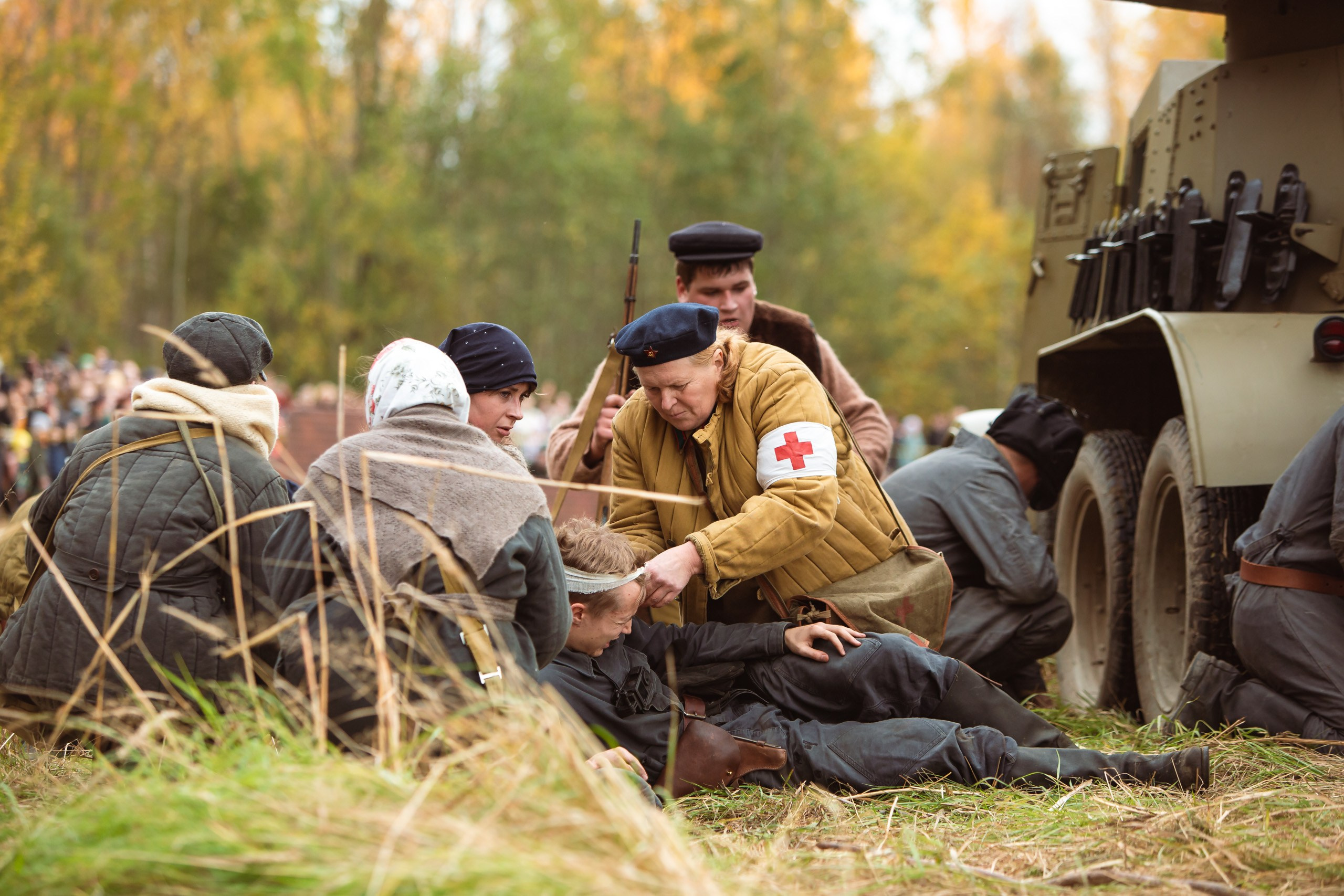 04.10.26 Реконструкция боя Петергофского десанта. Александр спб ру фотограф